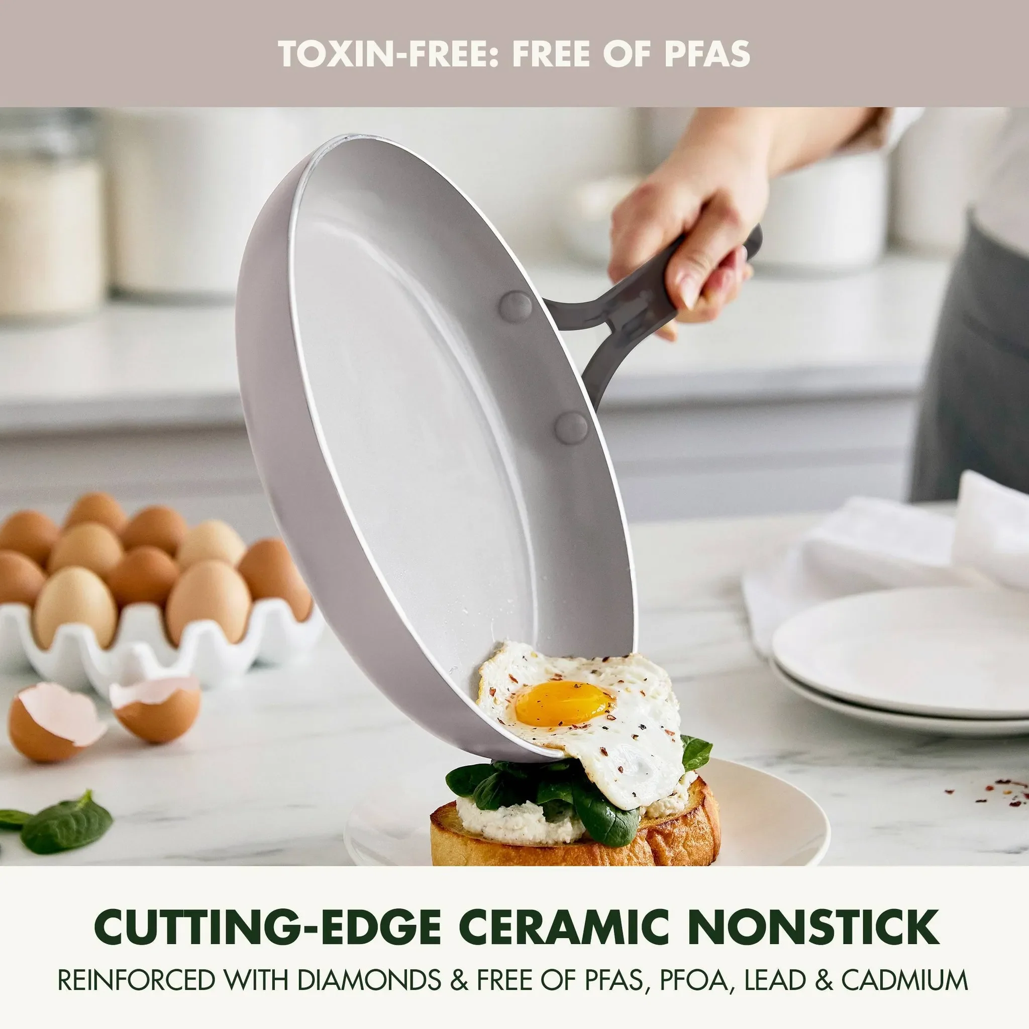 Nova 7pc Ceramic Nonstick Aluminum Cookware Set - Kaedas