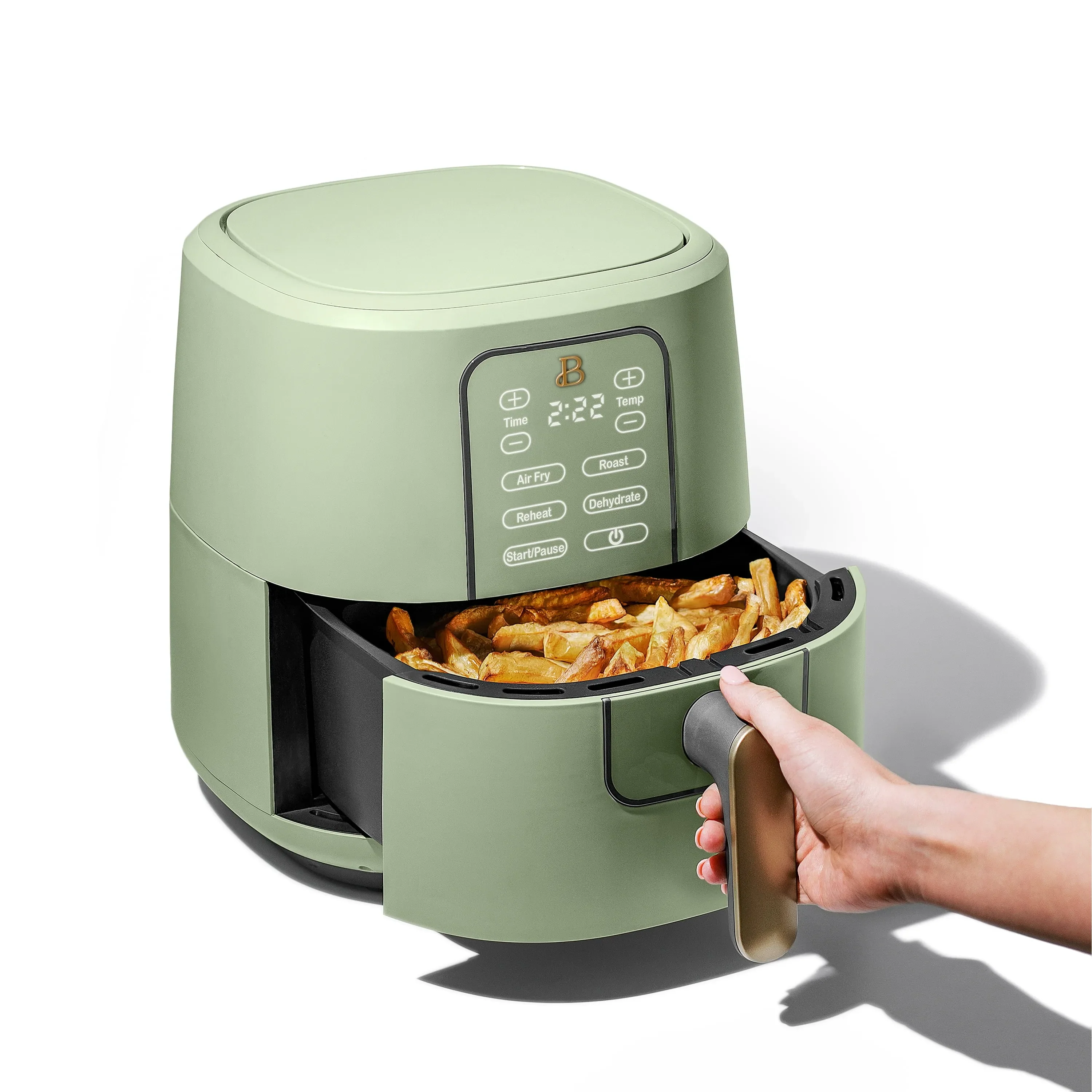 6 Qt Air Fryer with TurboCrisp Technology - Sage Green - Kaedas