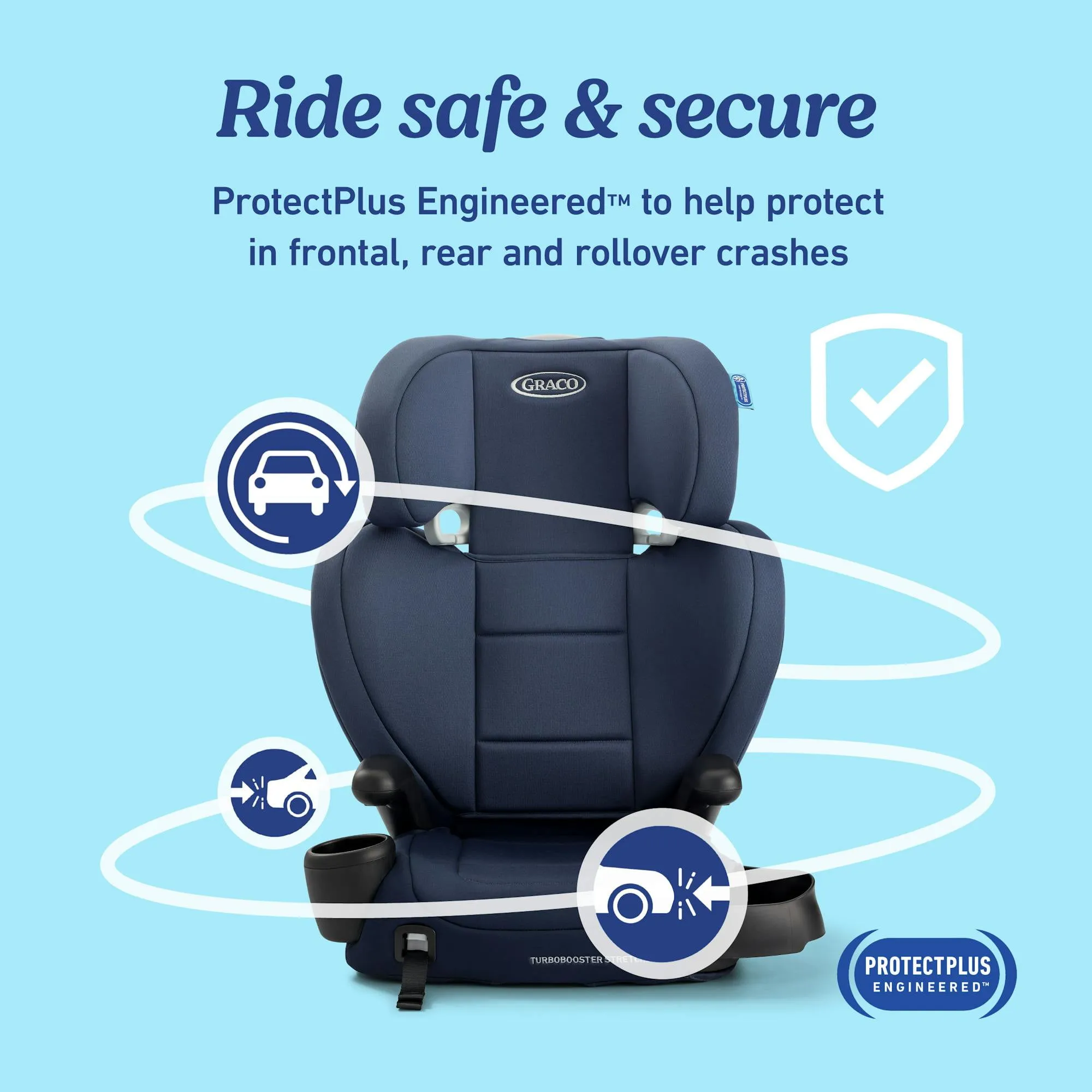 TurboBooster Stretch2Fit Booster Seat - Knight - Kaedas