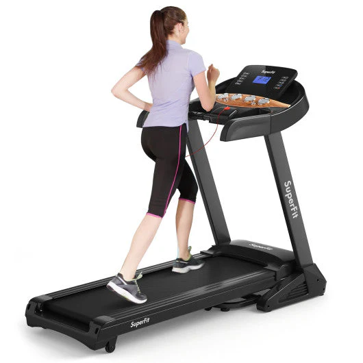 3.75HP Electric Folding Treadmill With Auto Incline 12 Program APP Control - Kaedas