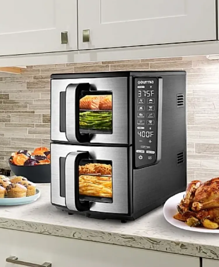 Gourmia 11qt Dual Stack Air Fryer (See Description) - Kaedas