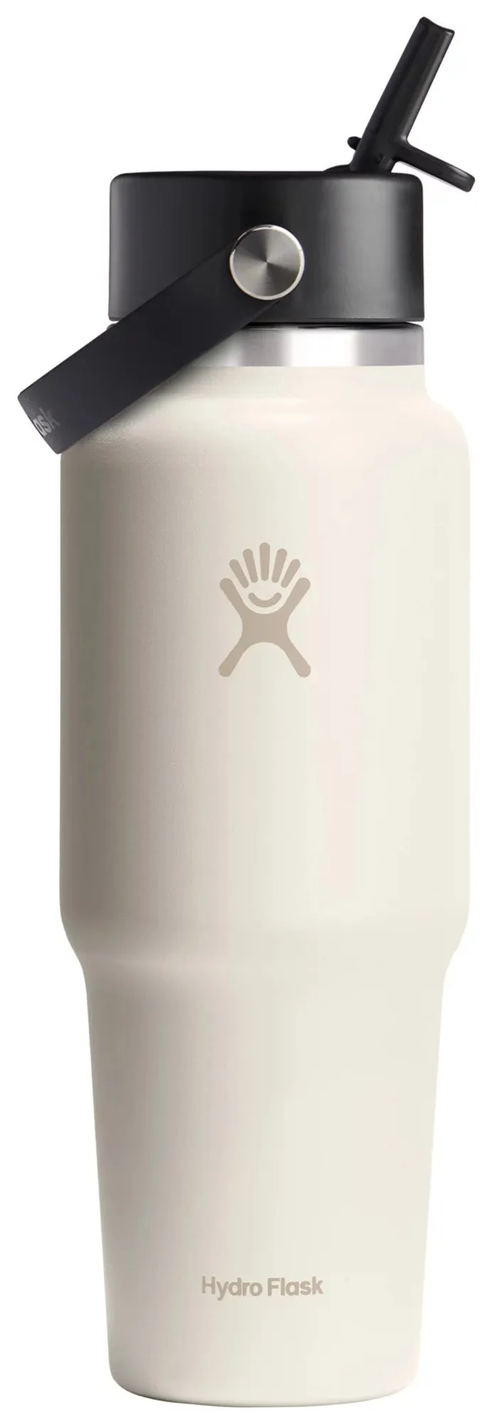 32oz Wide Mouth Flex Straw Travel Water Bottle - White - Kaedas