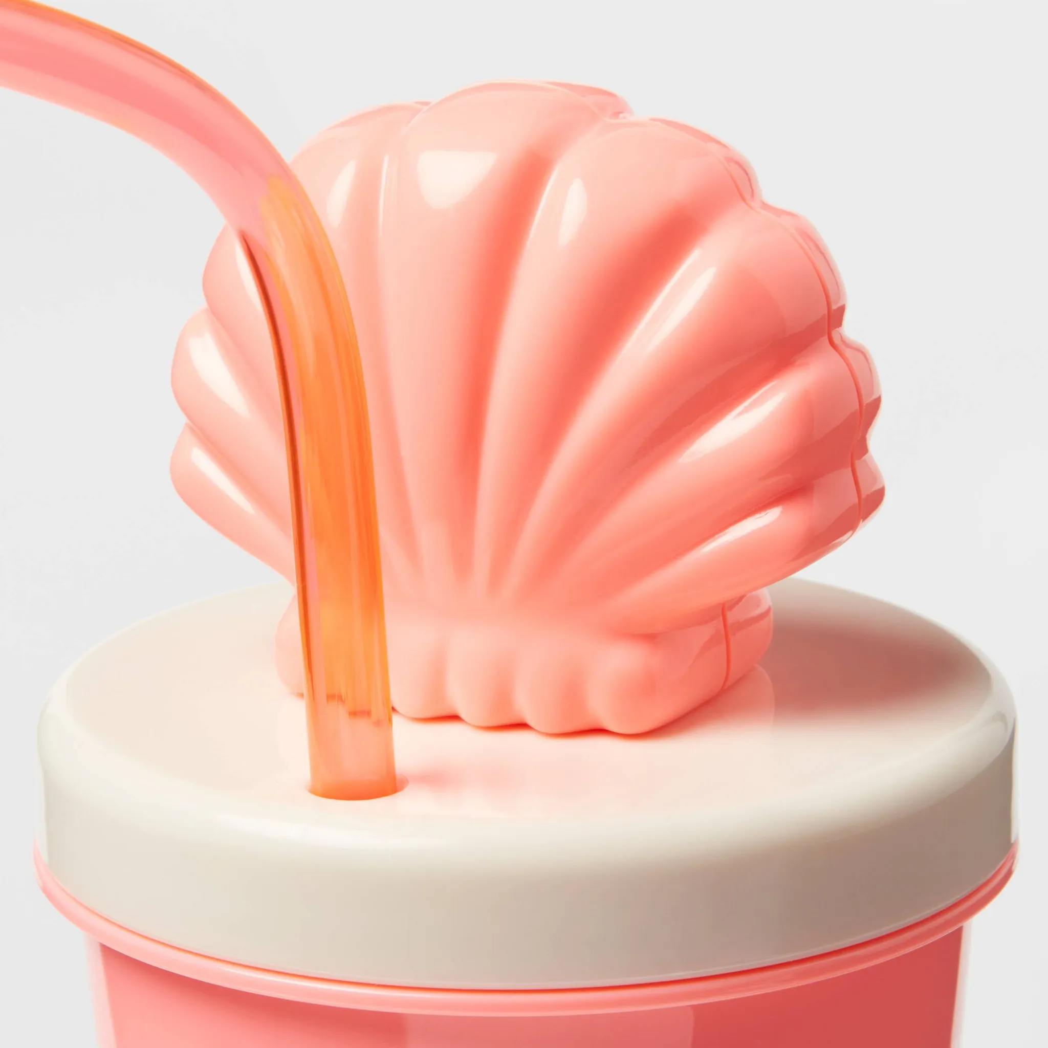 17 Fl Oz Tumbler with Figural Shell Lid - Pink - Kaedas