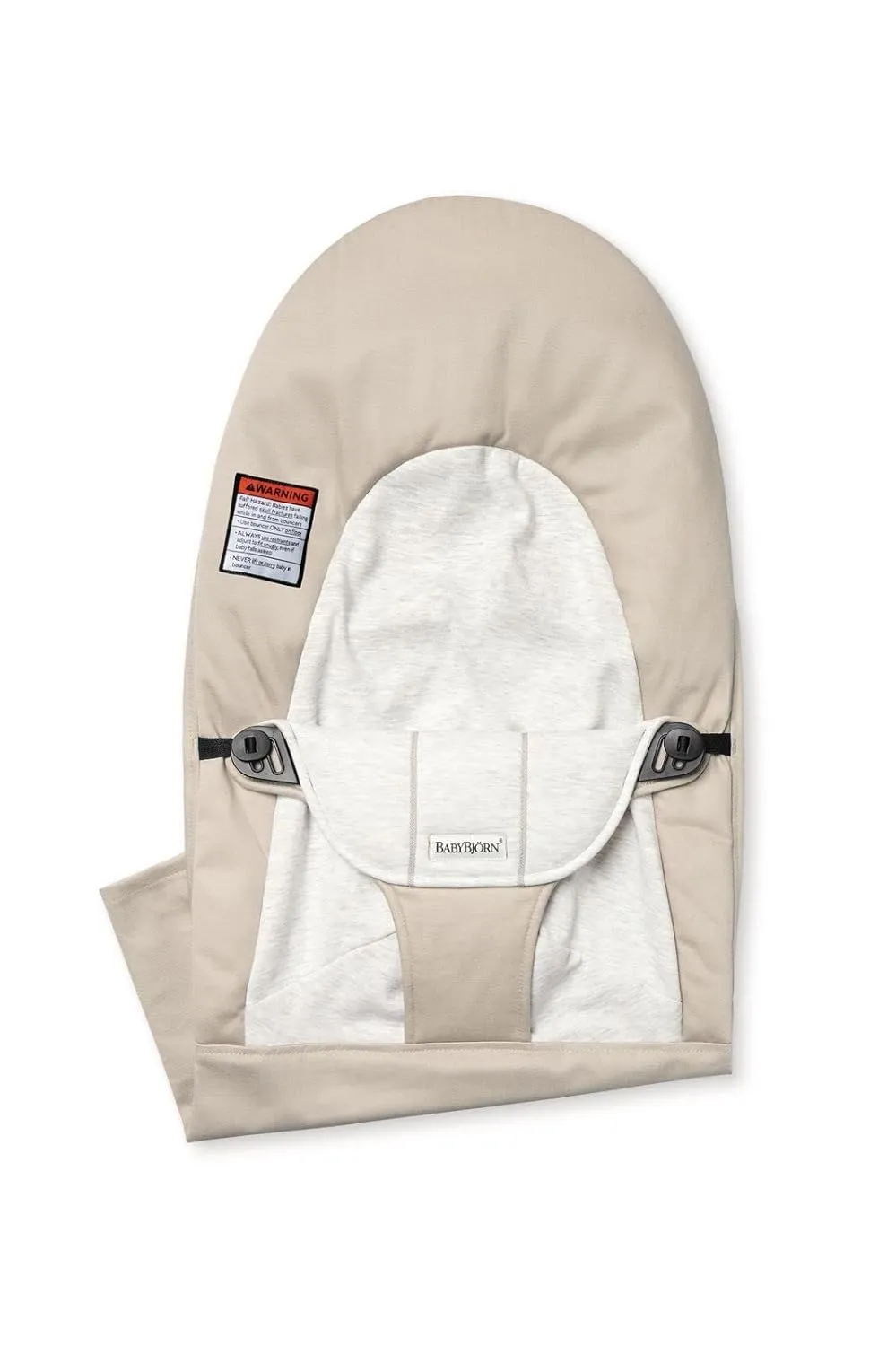 Extra Fabric Seat for Bouncer Balance Soft - Beige/Gray / Cotton/Jersey - Kaedas