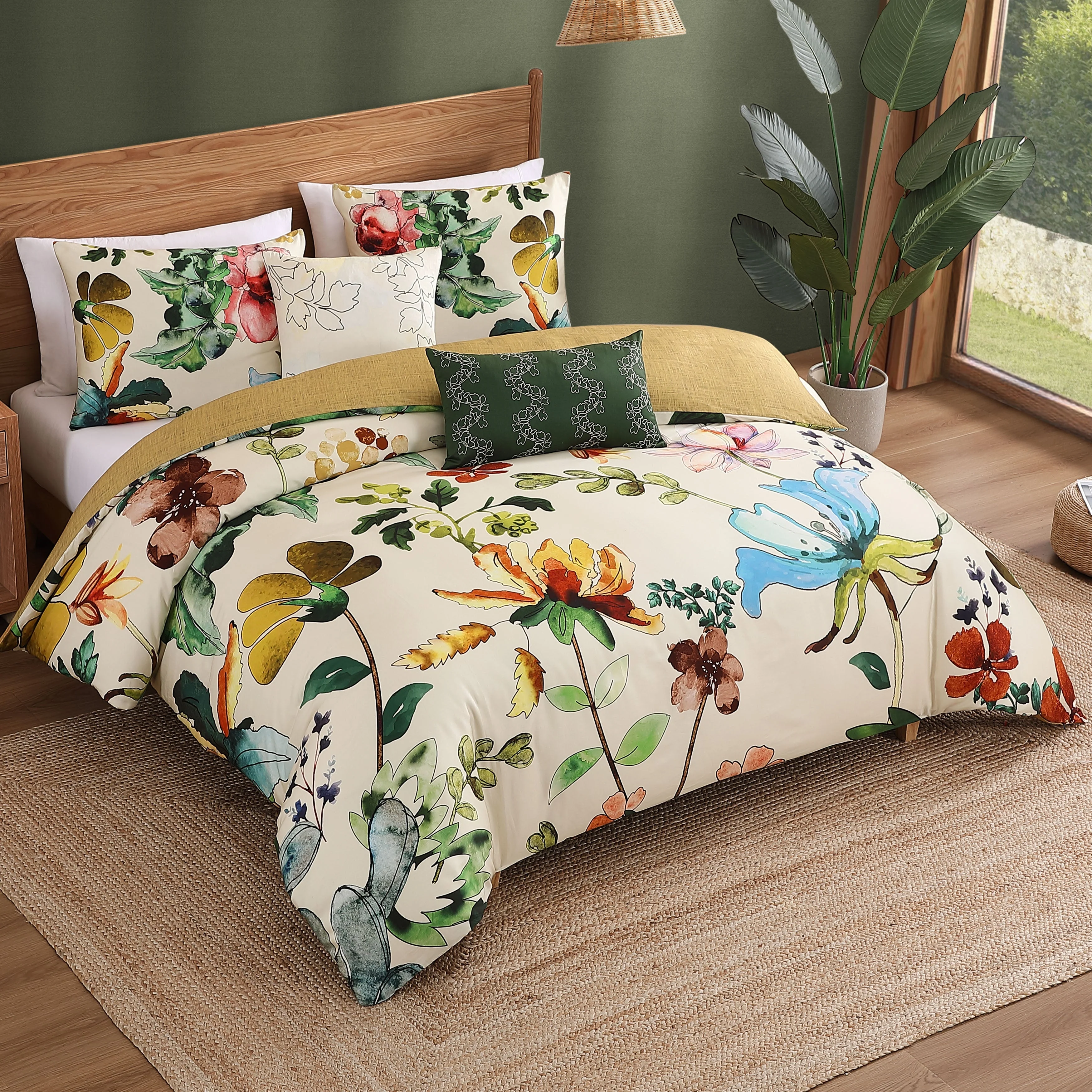 Bebejan Radiance 5 Piece Reversible Comforter Set - Kaedas