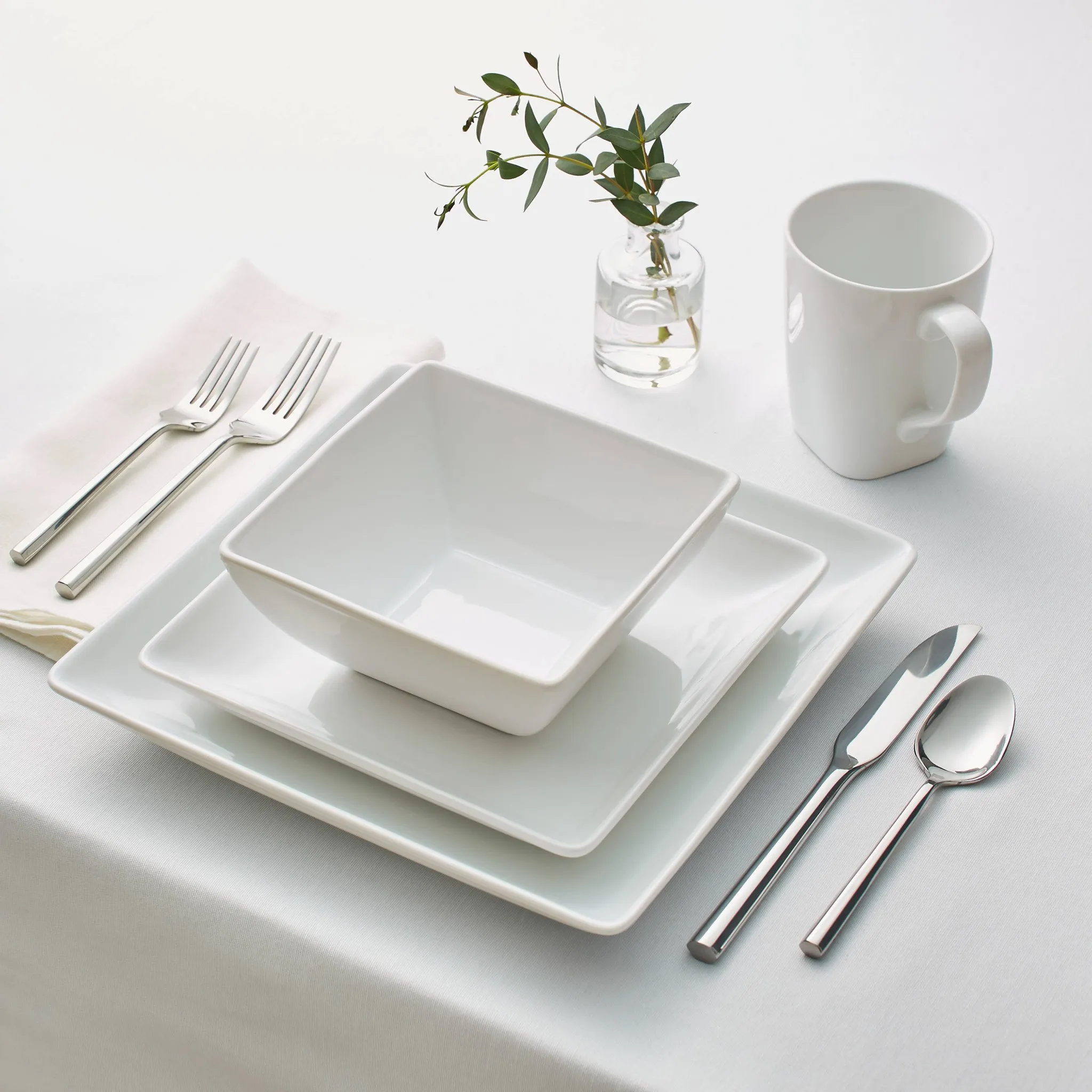 16pc Porcelain Square Rim Dinnerware Set - Threshold™ - Kaedas