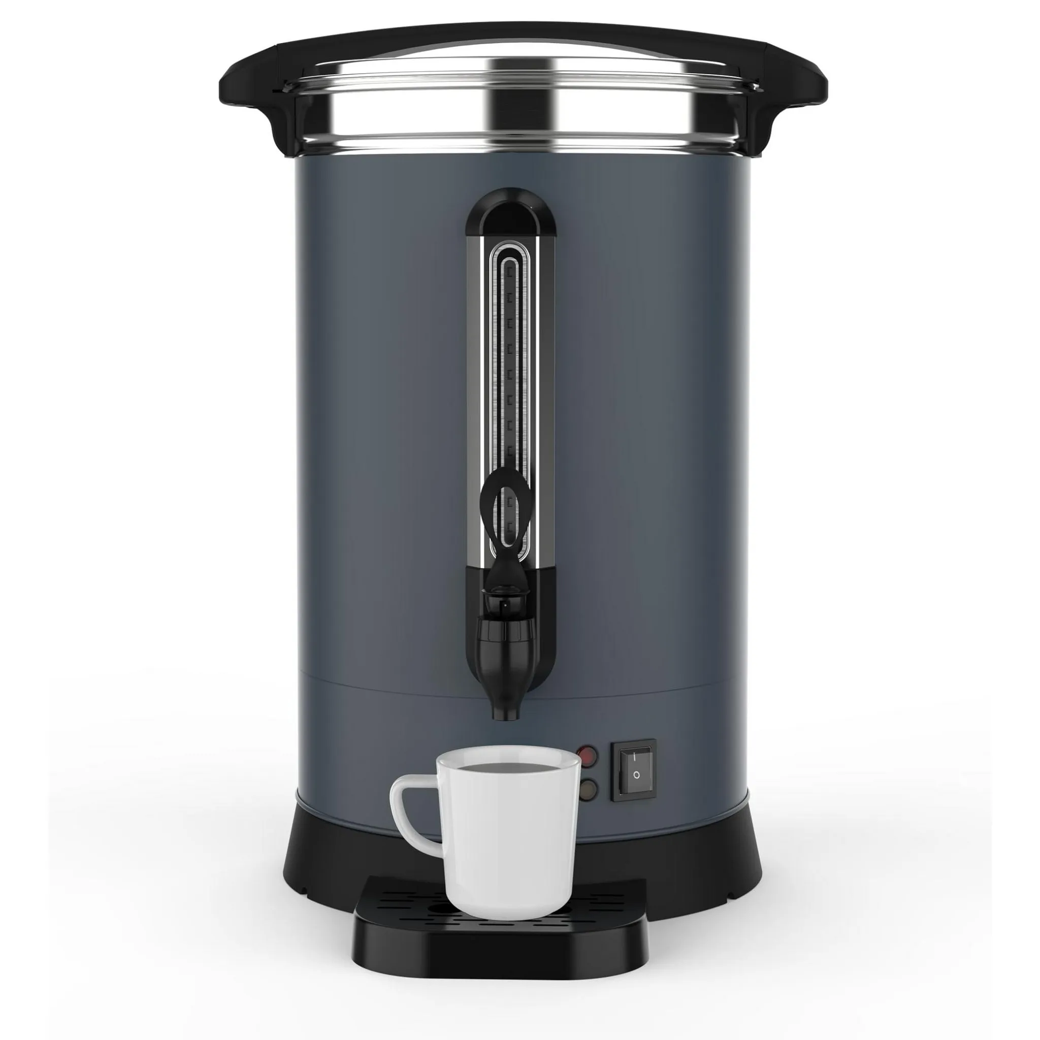 120 Cups Coffee Urn - Silver - Kaedas