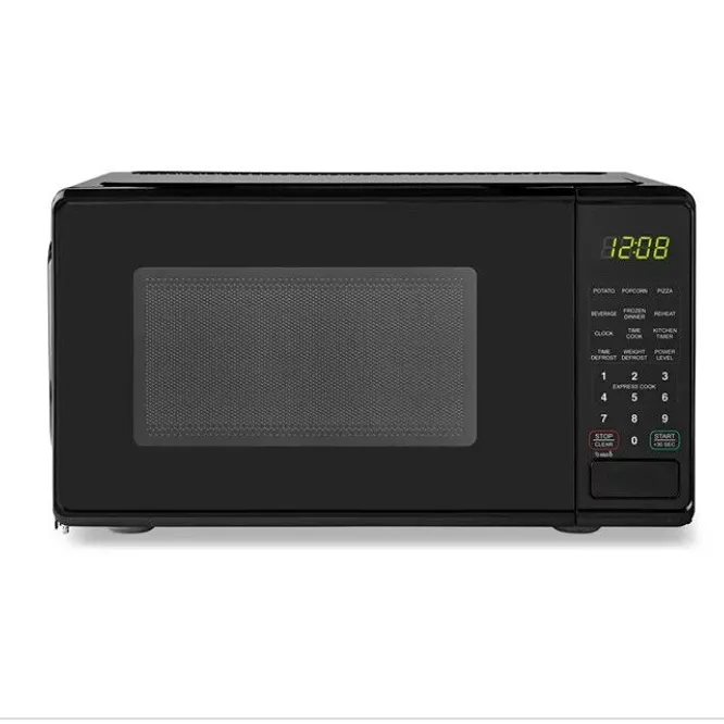 0.7 Cu Ft Countertop Microwave Oven, 700 Watts - Black - Kaedas