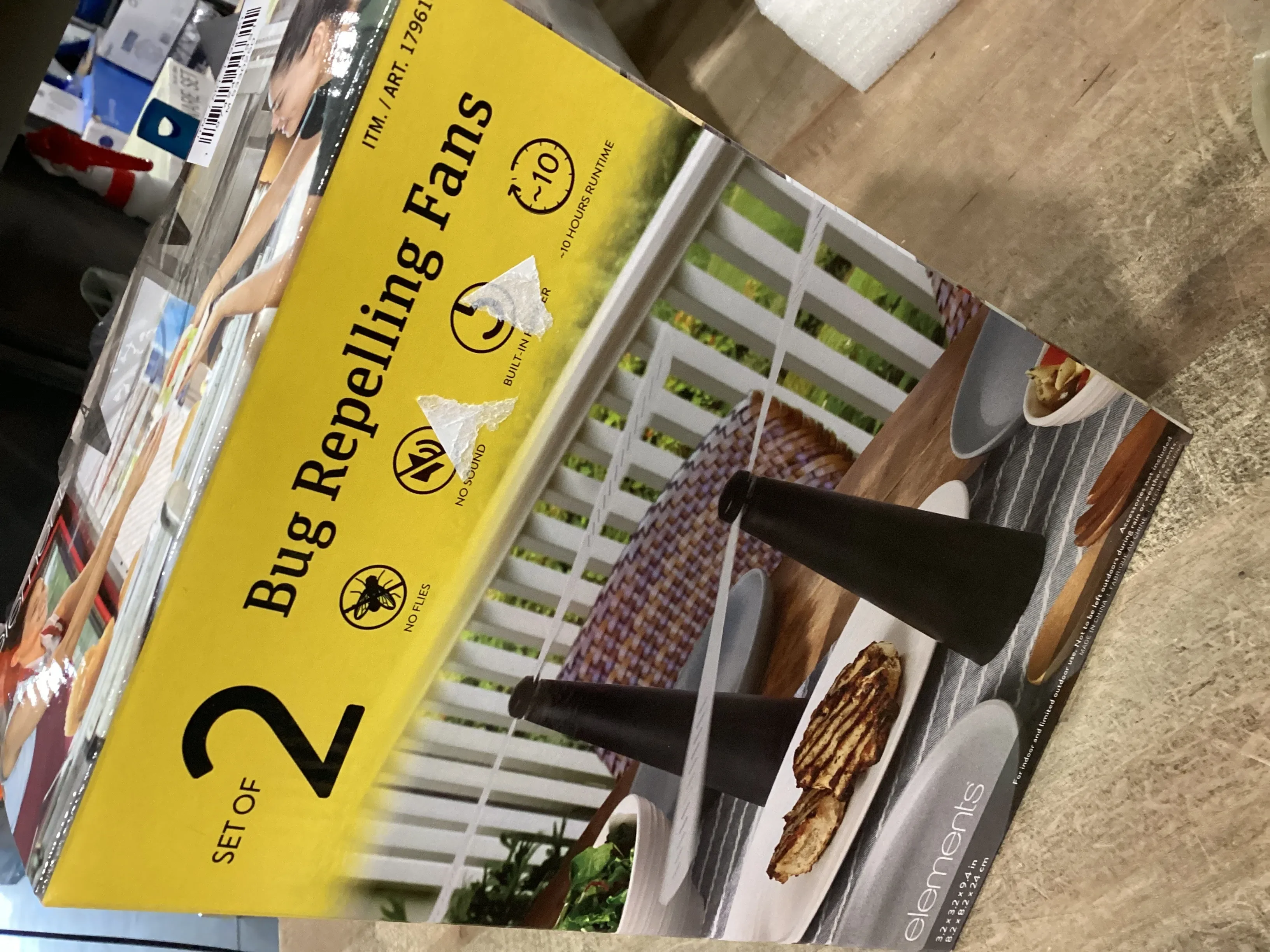 New Viral Trend Elements Bug Repelling Fans, Set of 2 Black - Kaedas