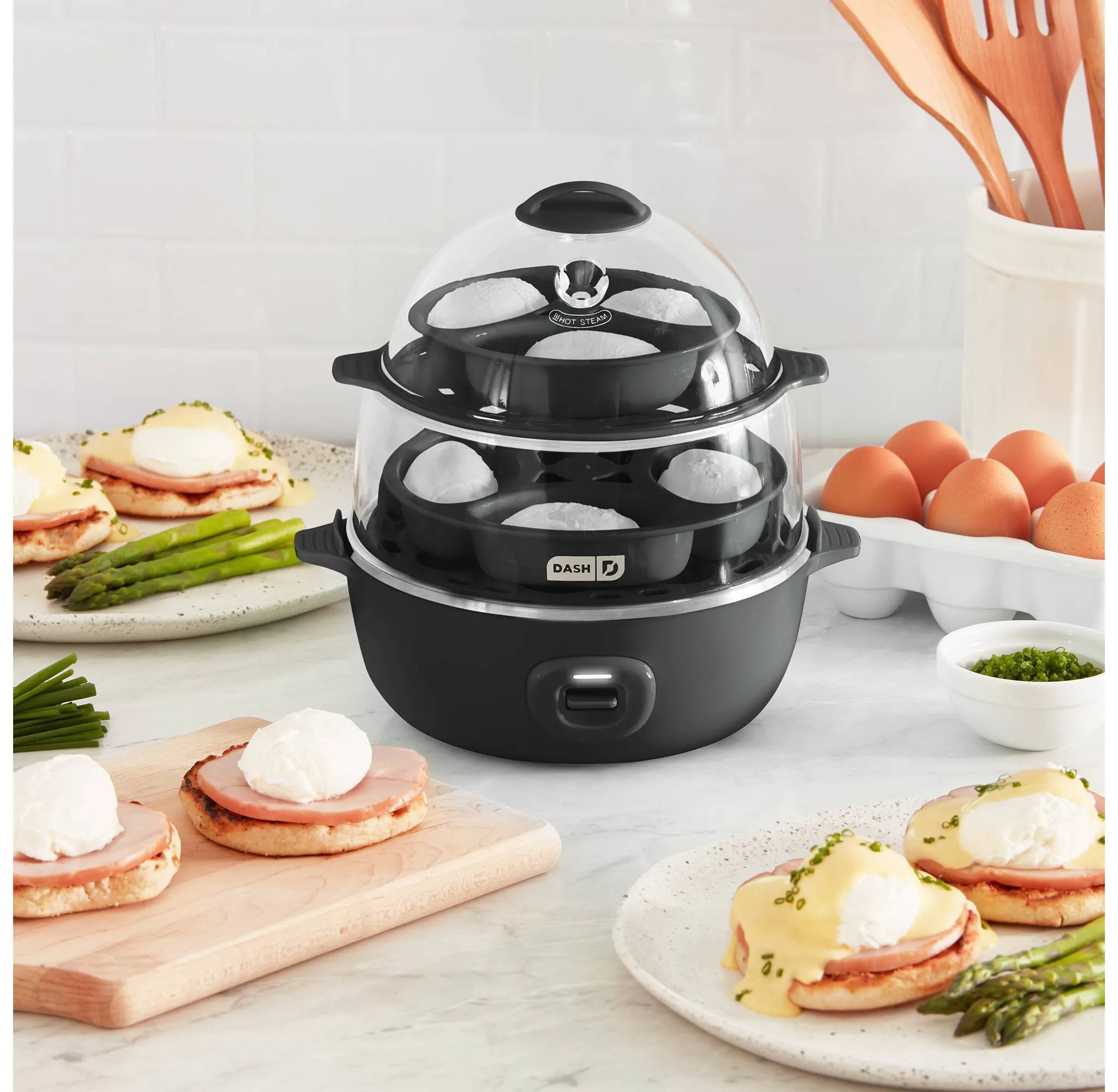 Deluxe Express Egg Cooker:  12-Egg Electric Cooker - Kaedas