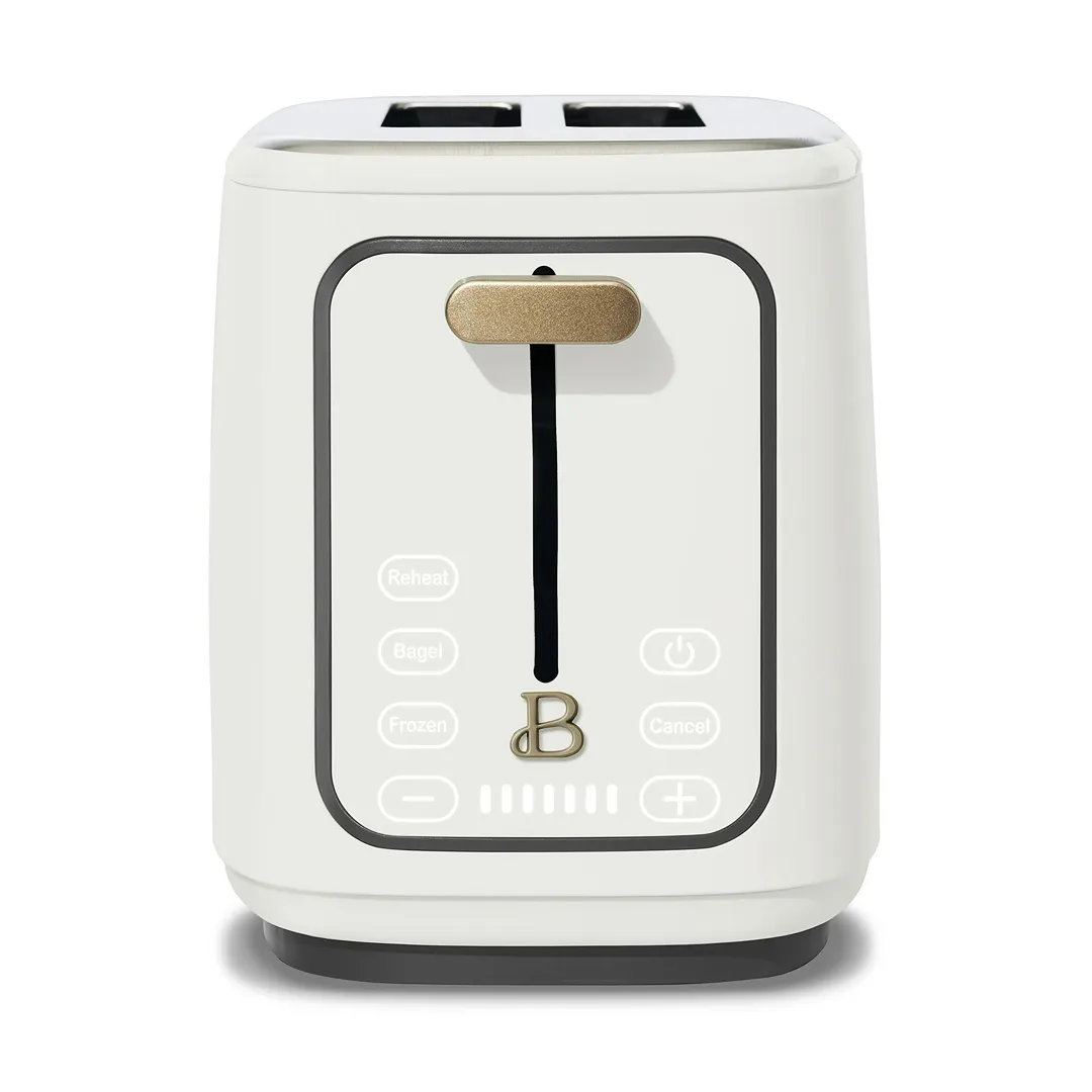 2 Slice Toaster with Touch-Activated Display, White Icing by Drew Barrymore (See Description) - Kaedas