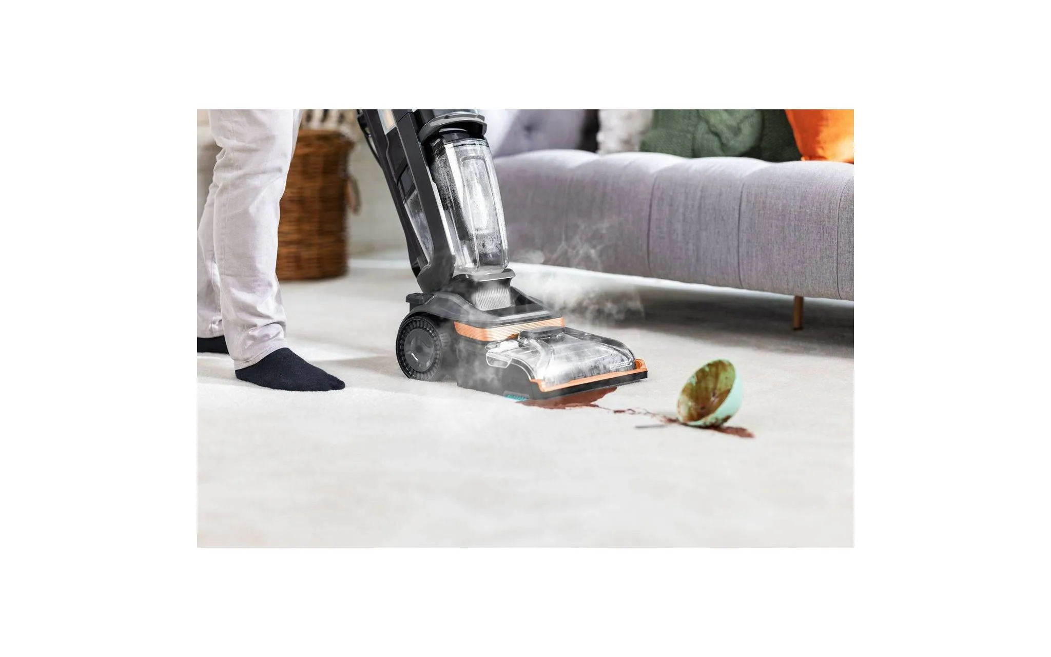 Revolution Hydrosteam Pet Corded Upright Deep Cleaner - Titanium/Copper Harbor - Kaedas