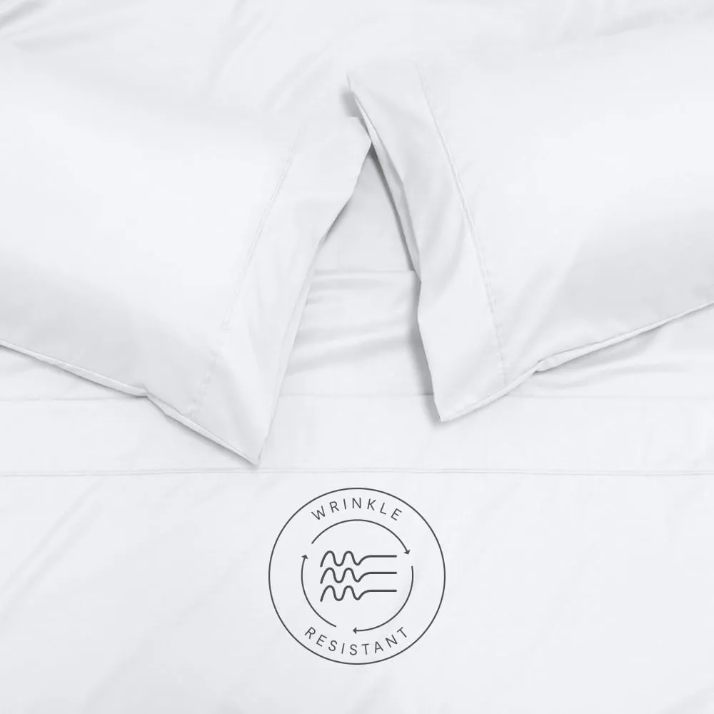 Jennifer Adams Eternal King Sheet Set - Luxurious White Bedding - Kaedas
