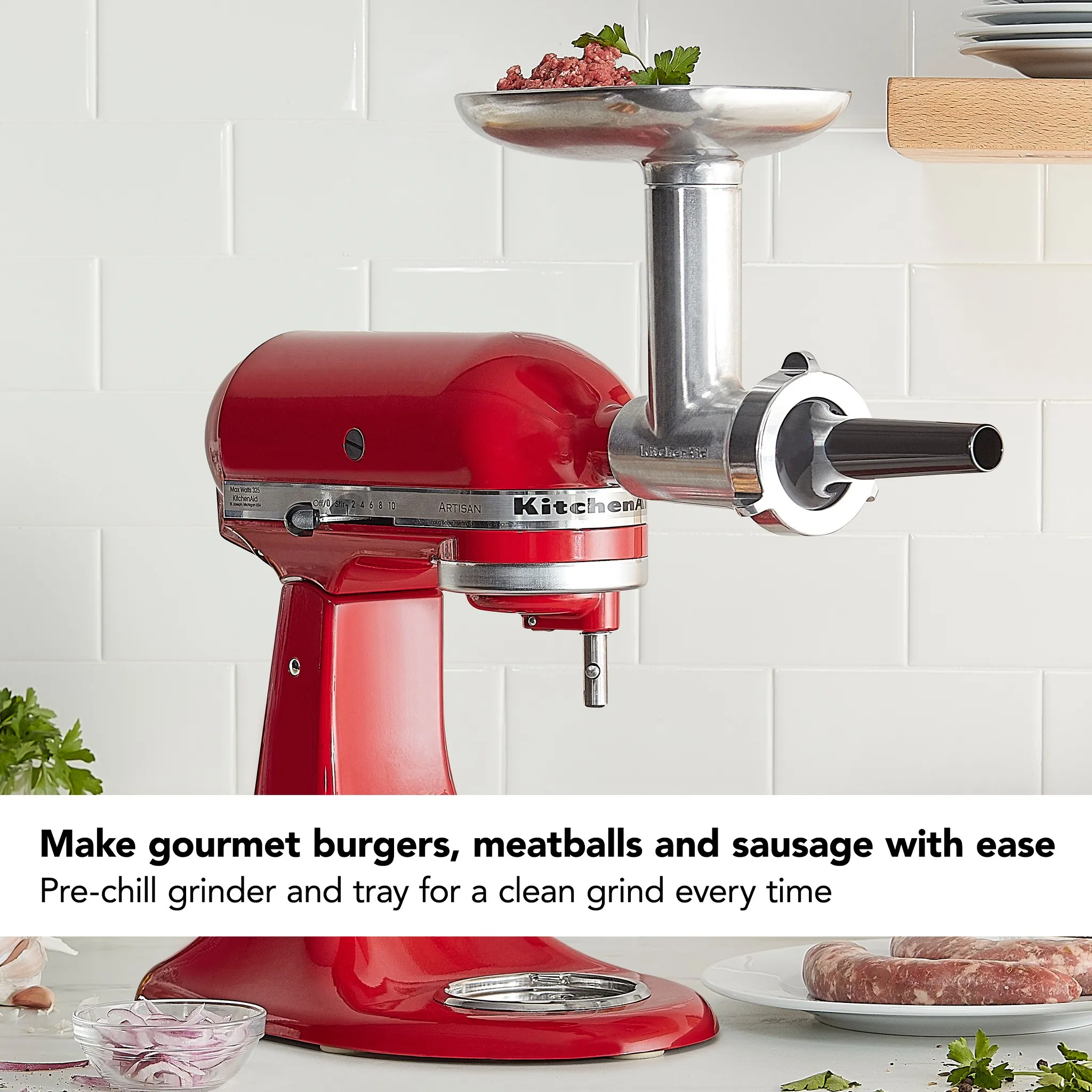 KitchenAid Metal Food Grinder Attachment - Kaedas