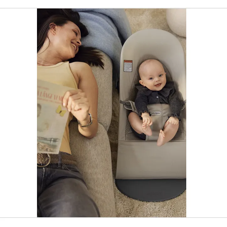 BabyBjörn Bouncer Balance Soft - Sand Gray - Kaedas