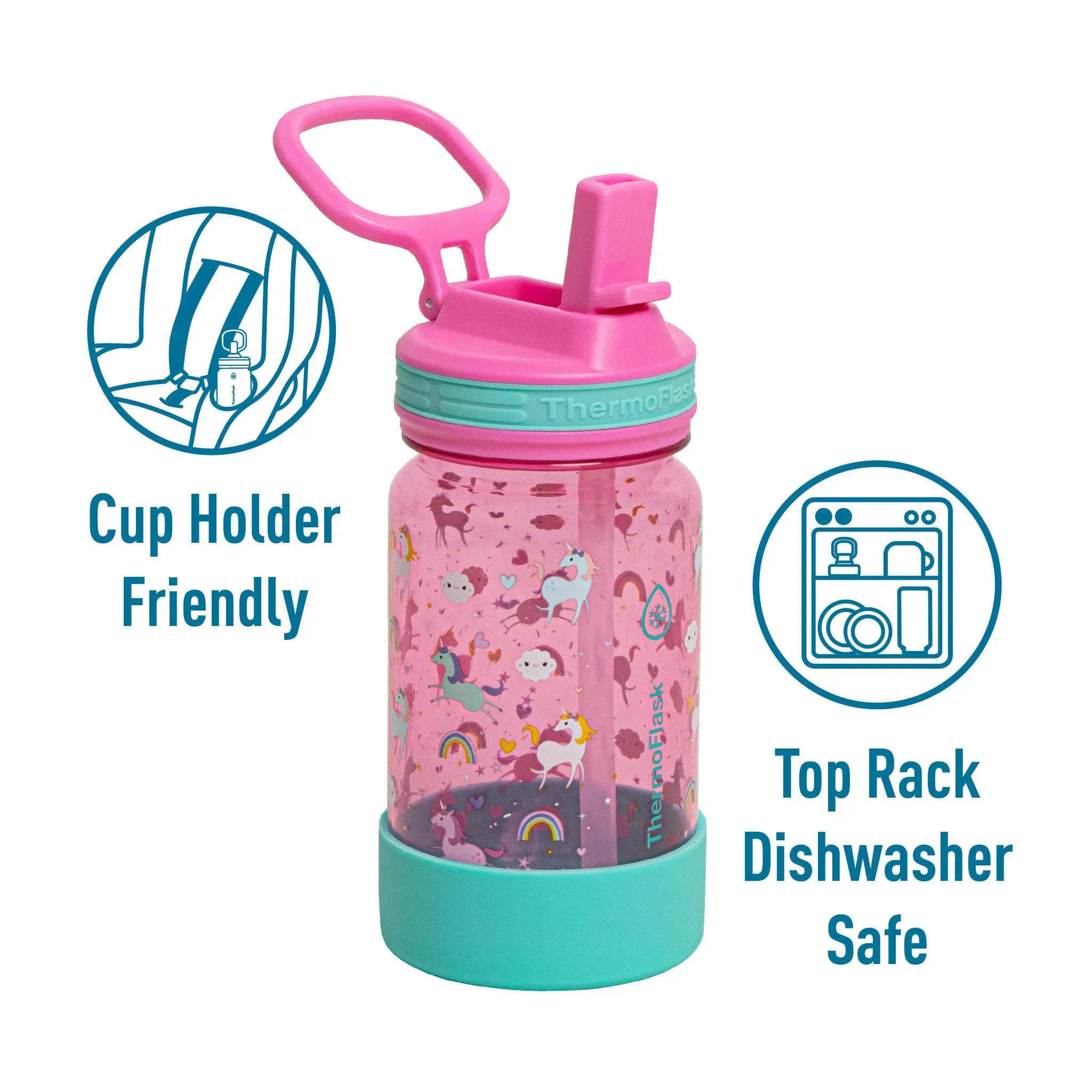 14oz Kids Tritan  Bottle 2pk - 14oz / Sweets/Unicorns - Kaedas
