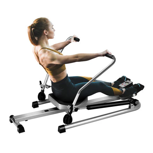 Exercise Adjustable Double Hydraulic Resistance Rowing Machine - Kaedas