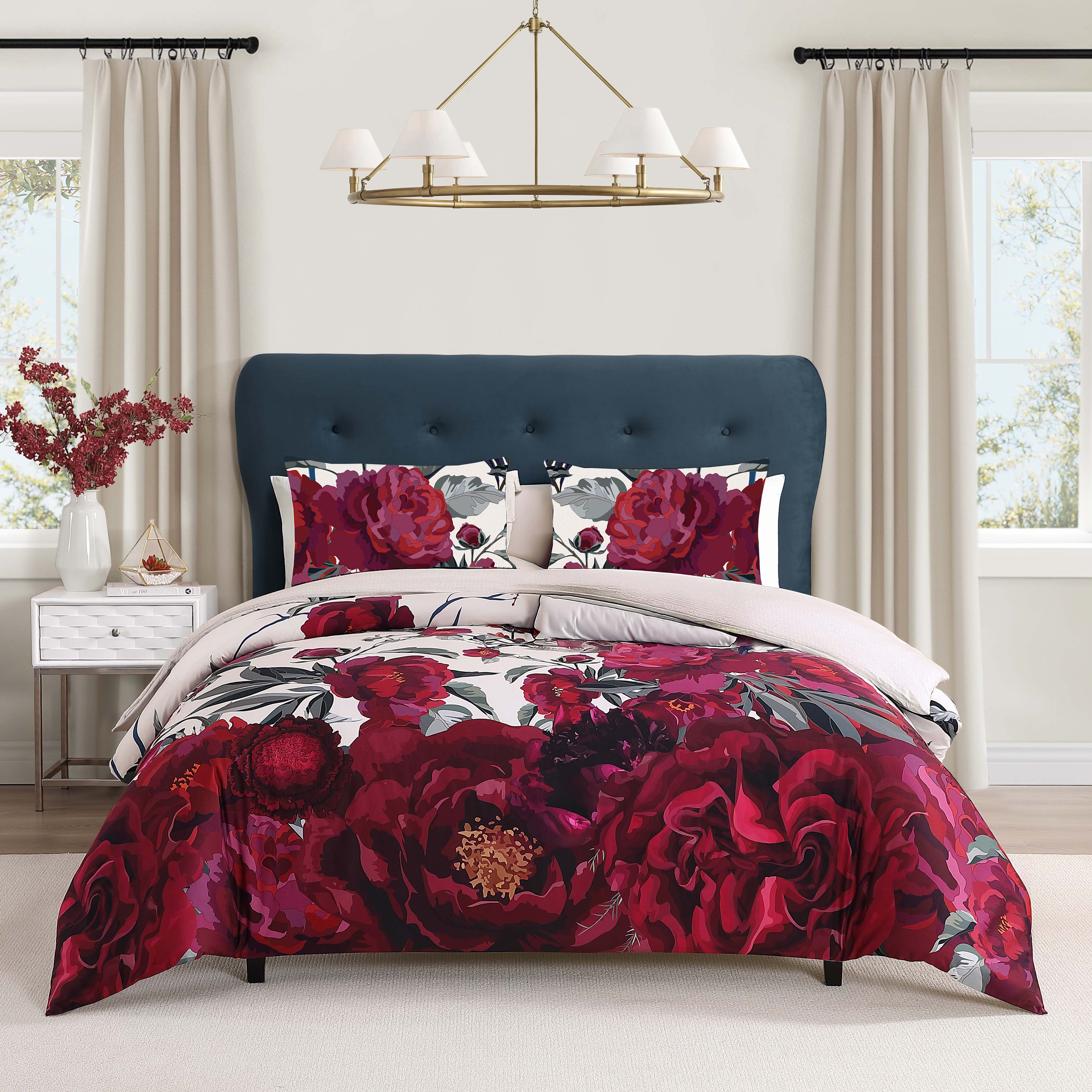 Bebejan Zinnia 3 Piece Reversible Comforter Set - Kaedas