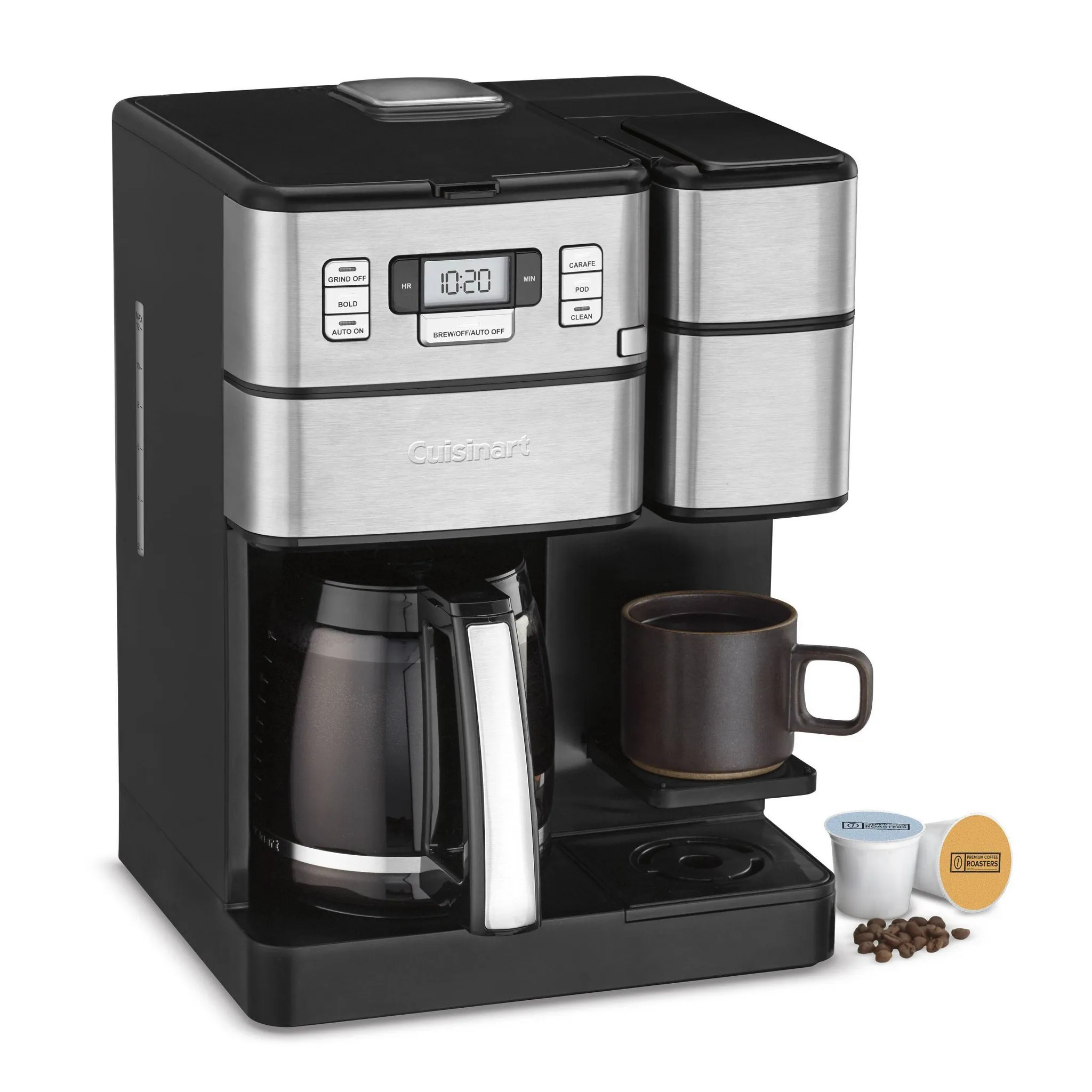 Combo 12 Cup and Single-Serve Grind and Brew Coffee Center - SS-GB1NAS - Kaedas