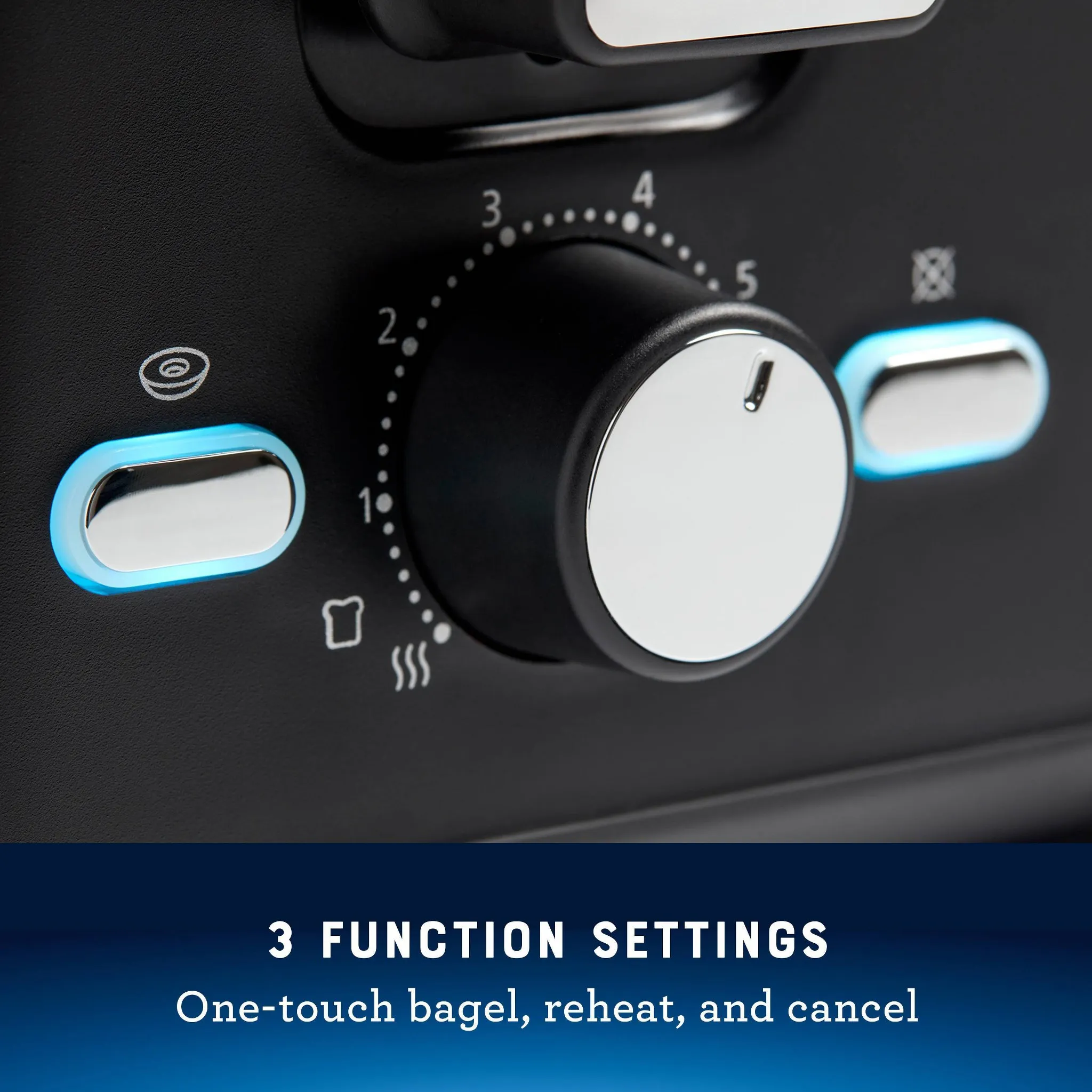 4-Slice Toaster With Extra-Wide Slots Black: Bagel & Bread Toaster, 1560W, Kitchen Aid, Spot Clean - Kaedas