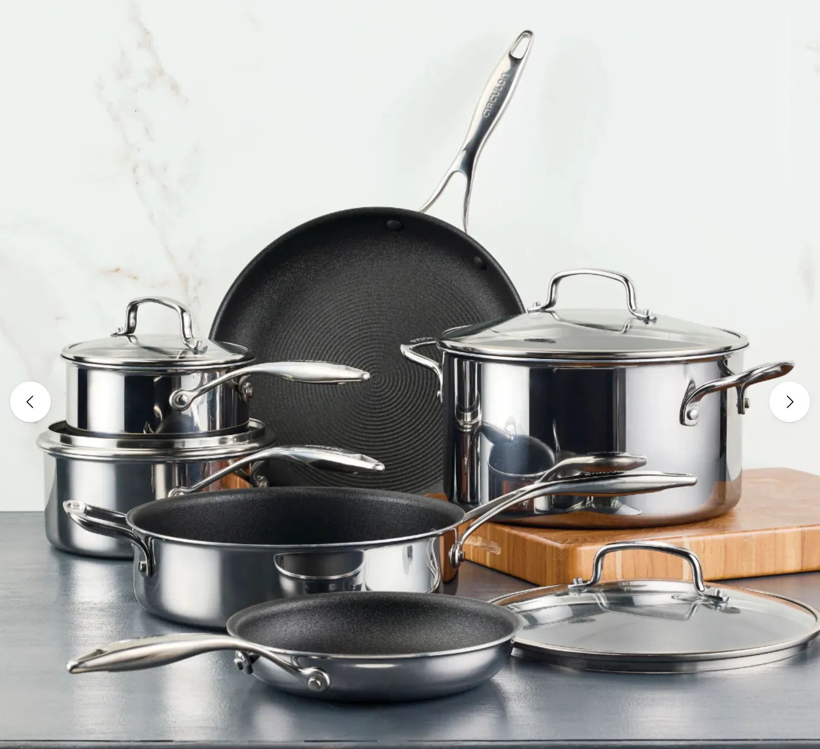 10-Piece ScratchDefense™ Clad Nonstick Cookware Set - Kaedas