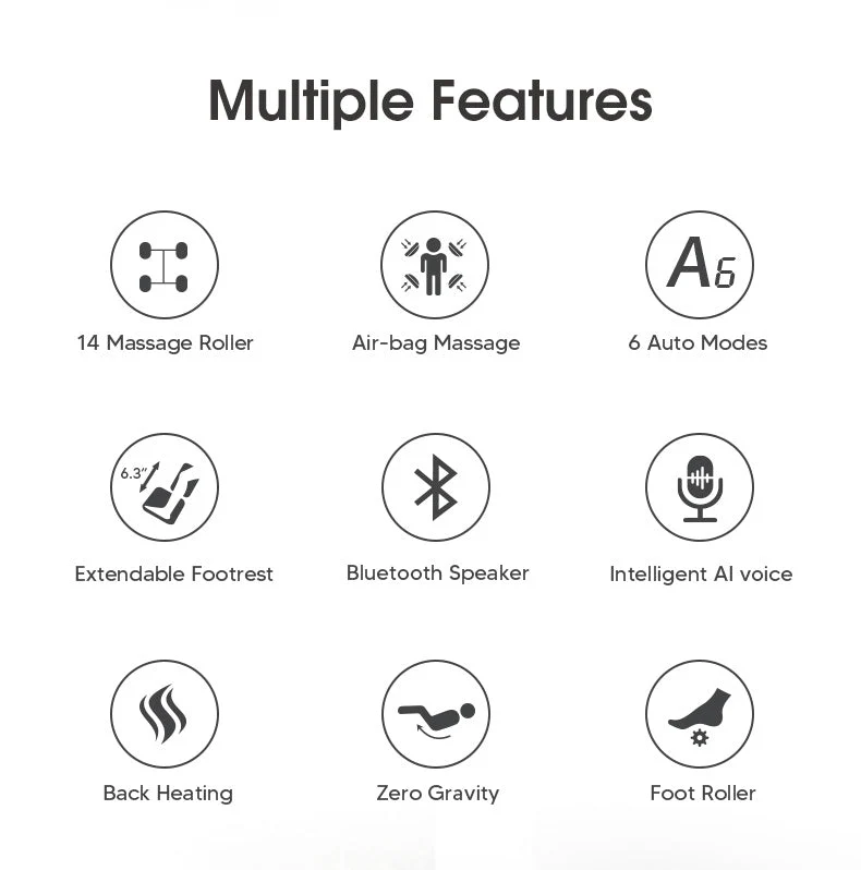 Lifesmart Motion 2D Massage Chair Bluetooth Connection Zero Gravity R8375 - Kaedas