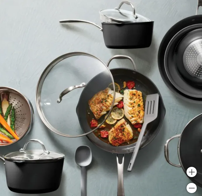 12 Piece Non-Stick Cookware Set With Silicone Utensils - Kaedas