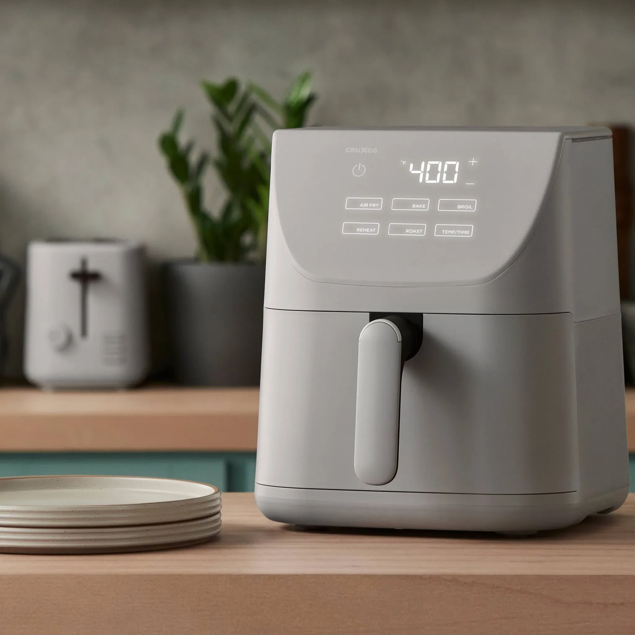 6qt Air Fryer - Gray - Kaedas