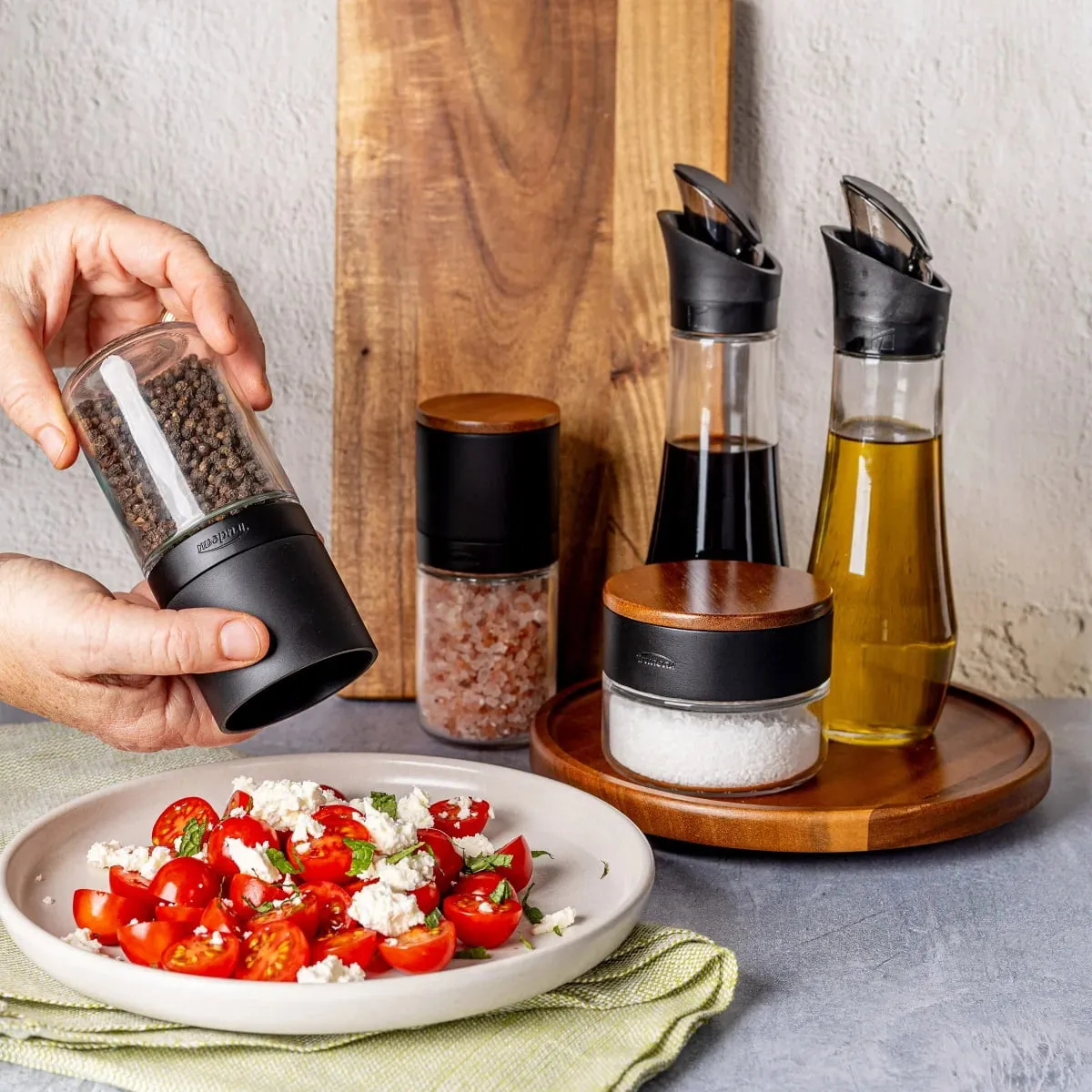 Lazy Susan Seasoning Station, 6-Piece Set - Kaedas