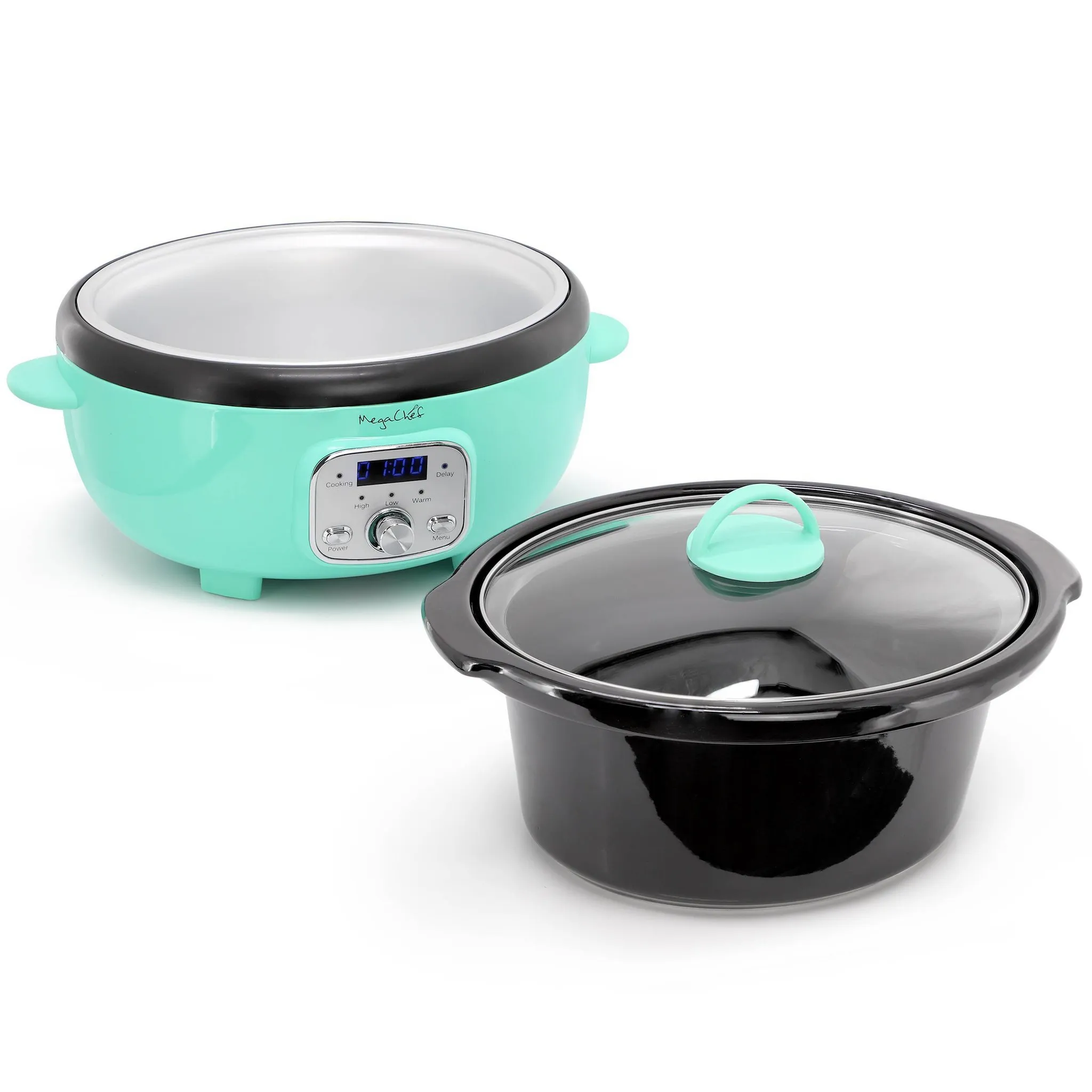 MegaChef 3 Qt Slow Cooker - Turquoise - Kaedas