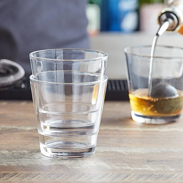 10 oz. Stackable Rocks Glass - 12pc - Kaedas