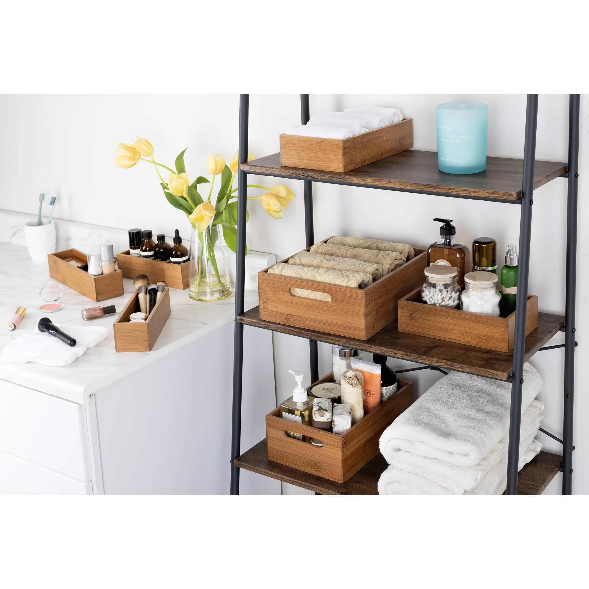 9pc Bamboo Organizer Starter Set - Kaedas