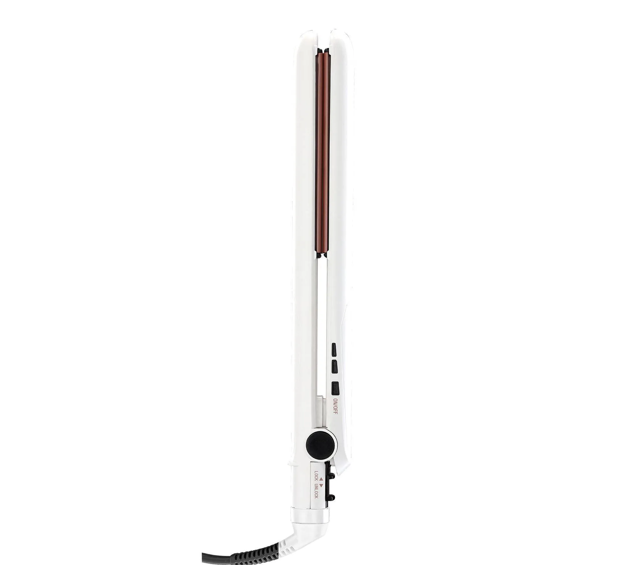 Conair Double Ceramic Flat Iron - White - 1 Inch - Kaedas