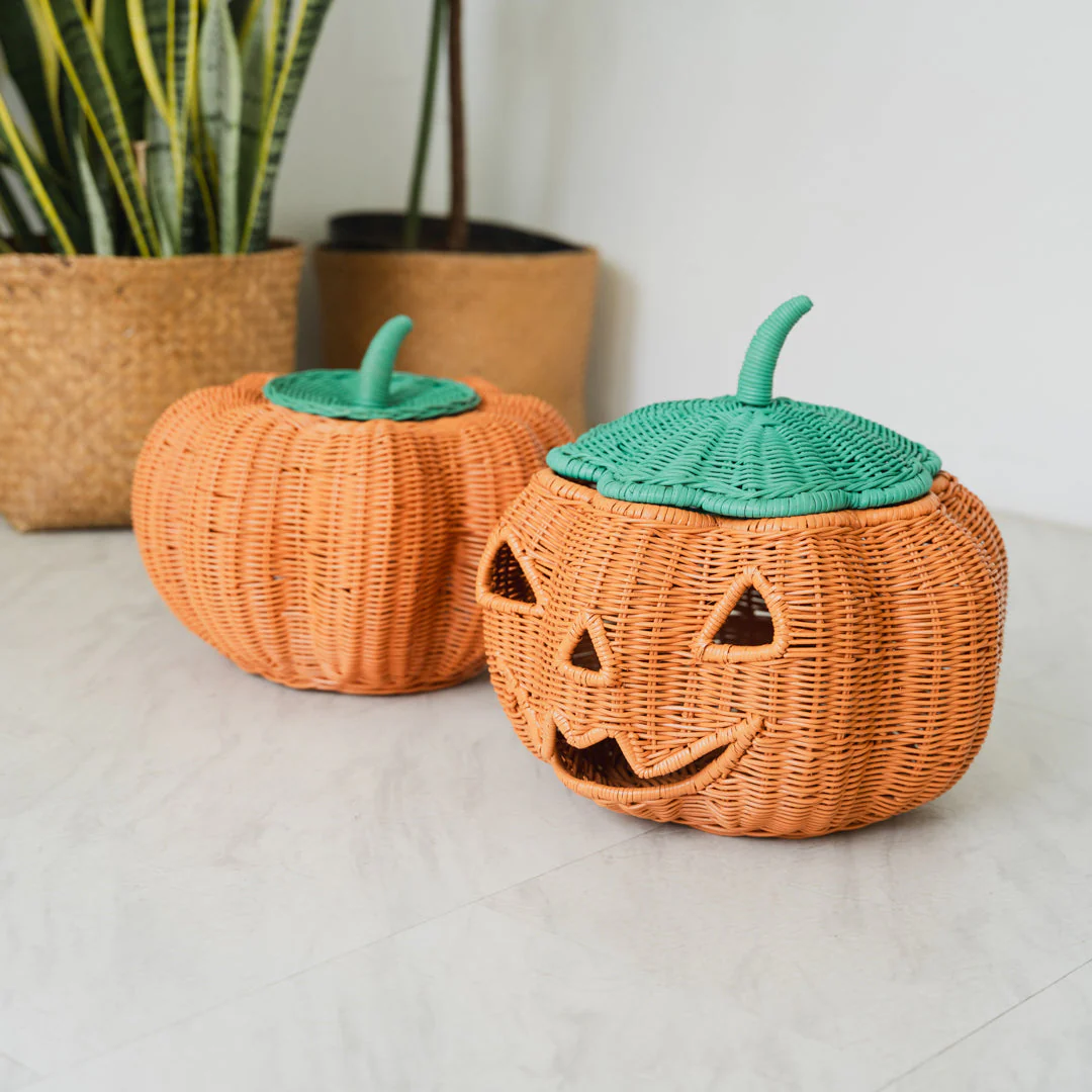 Pumpkin Face Basket - Kaedas