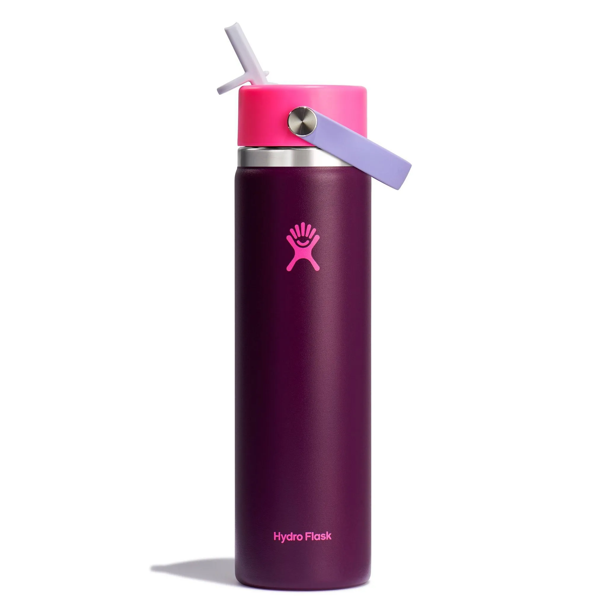 Hydro Flask 24oz Wide Mouth Flex Straw Water Bottle Sugar Plum (See Description) - Kaedas