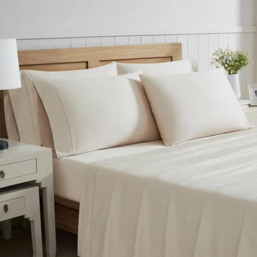 1000 Thread Count 6-Piece King Sheet Set - White - Kaedas