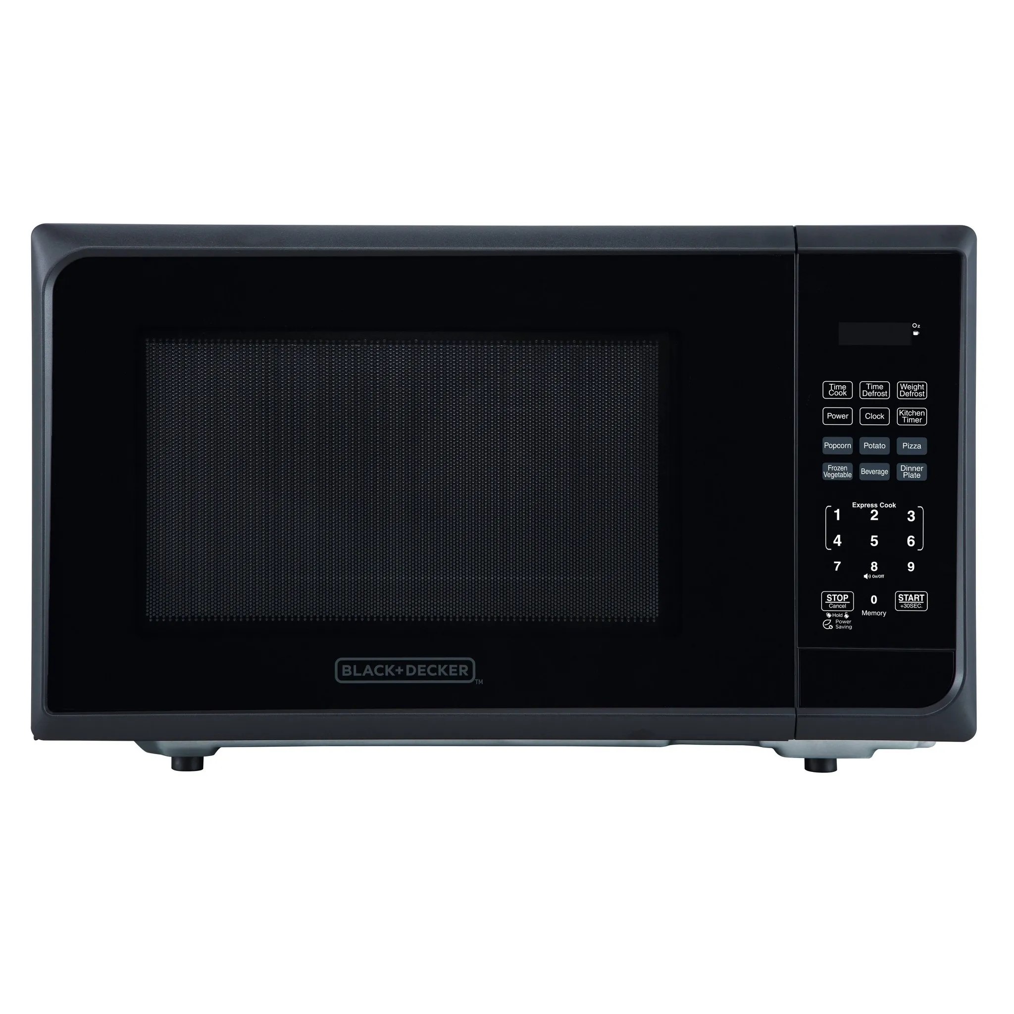 1000W Microwave Oven - Stainless Steel Black (See Description) - Kaedas