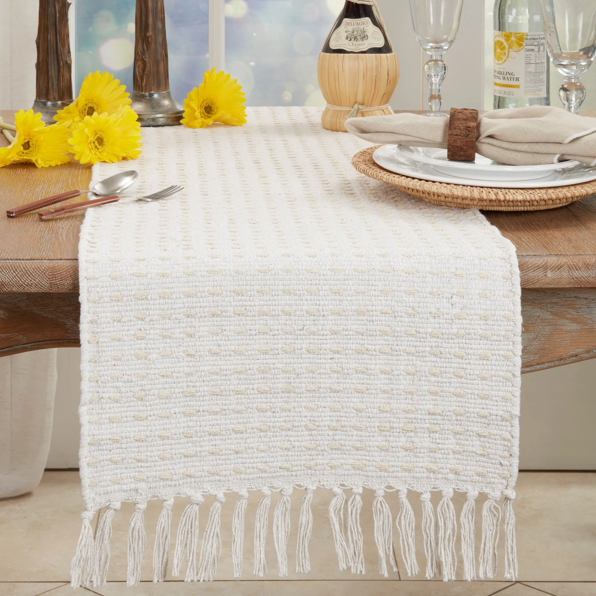Dashed Woven Table Runner, 16