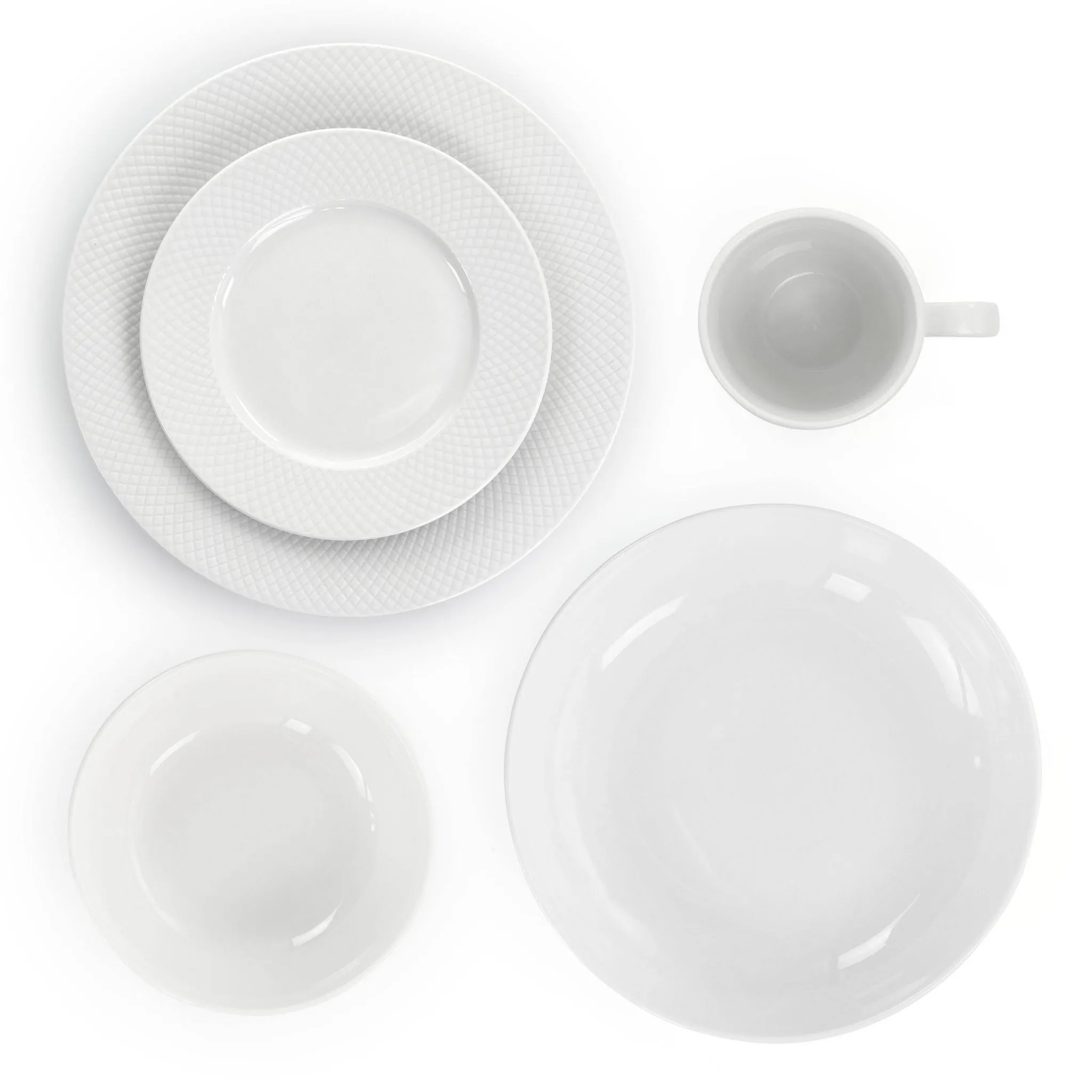 18pc Round Dinnerware Set - Service for 4 - Kaedas