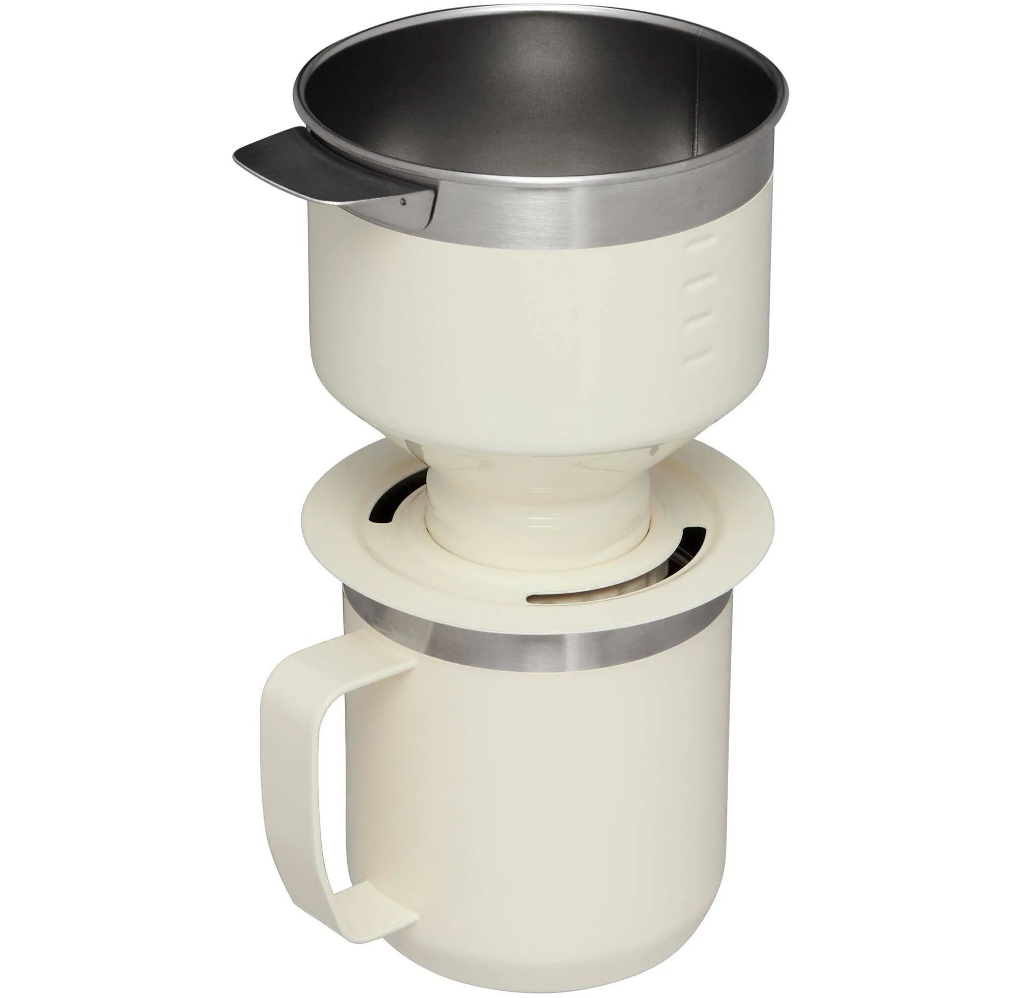 12oz  The Perfect-Brew Pour Over Set Cream Gloss - Kaedas