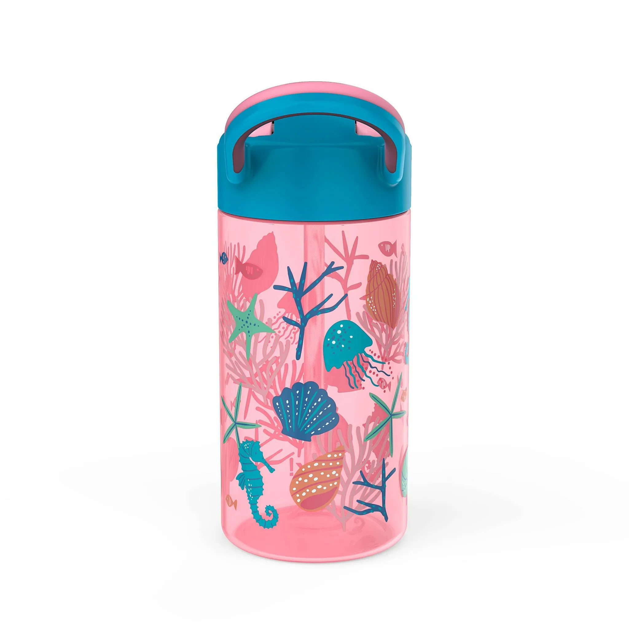 18oz 2pk Plastic Shells and Rainbows Valiant Water Bottles - Kaedas