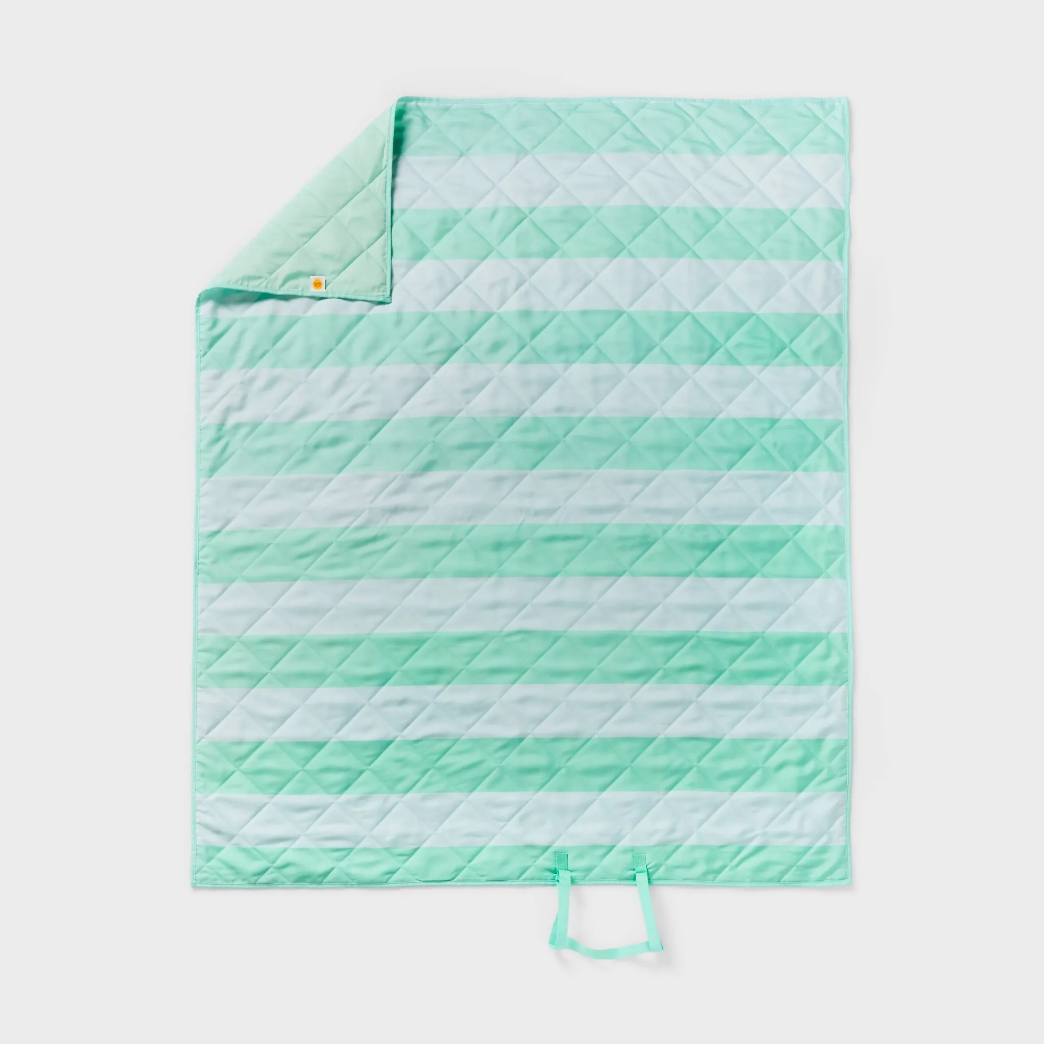 Mint Striped Picnic Blanket - ™ - Kaedas