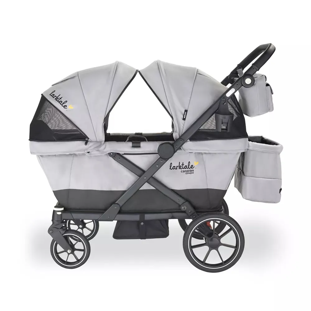 Caravan Coupe V2 Stroller Wagon - Gray/Black - Kaedas