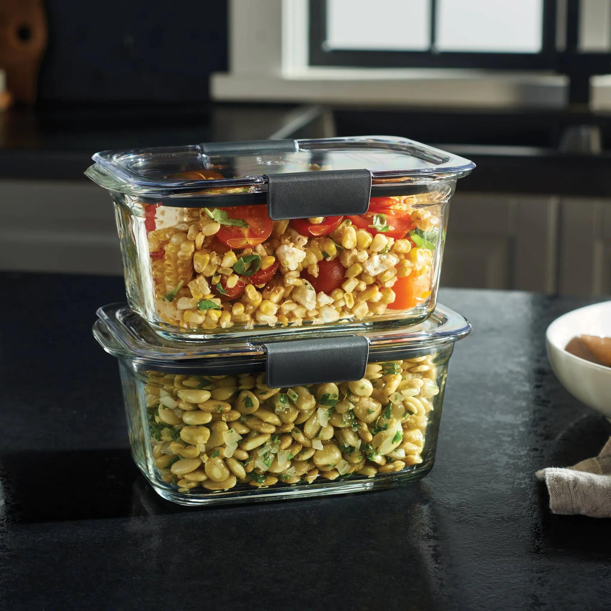 6pc Brilliance Glass Food Storage Containers - Kaedas