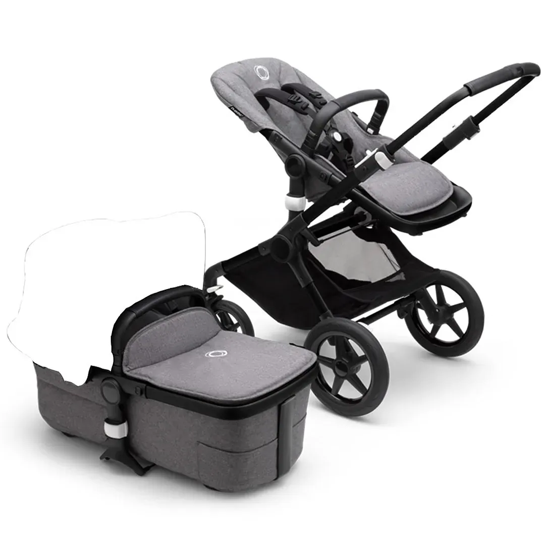 Bugaboo Fox 3 Base - Black/Grey Melange - Kaedas