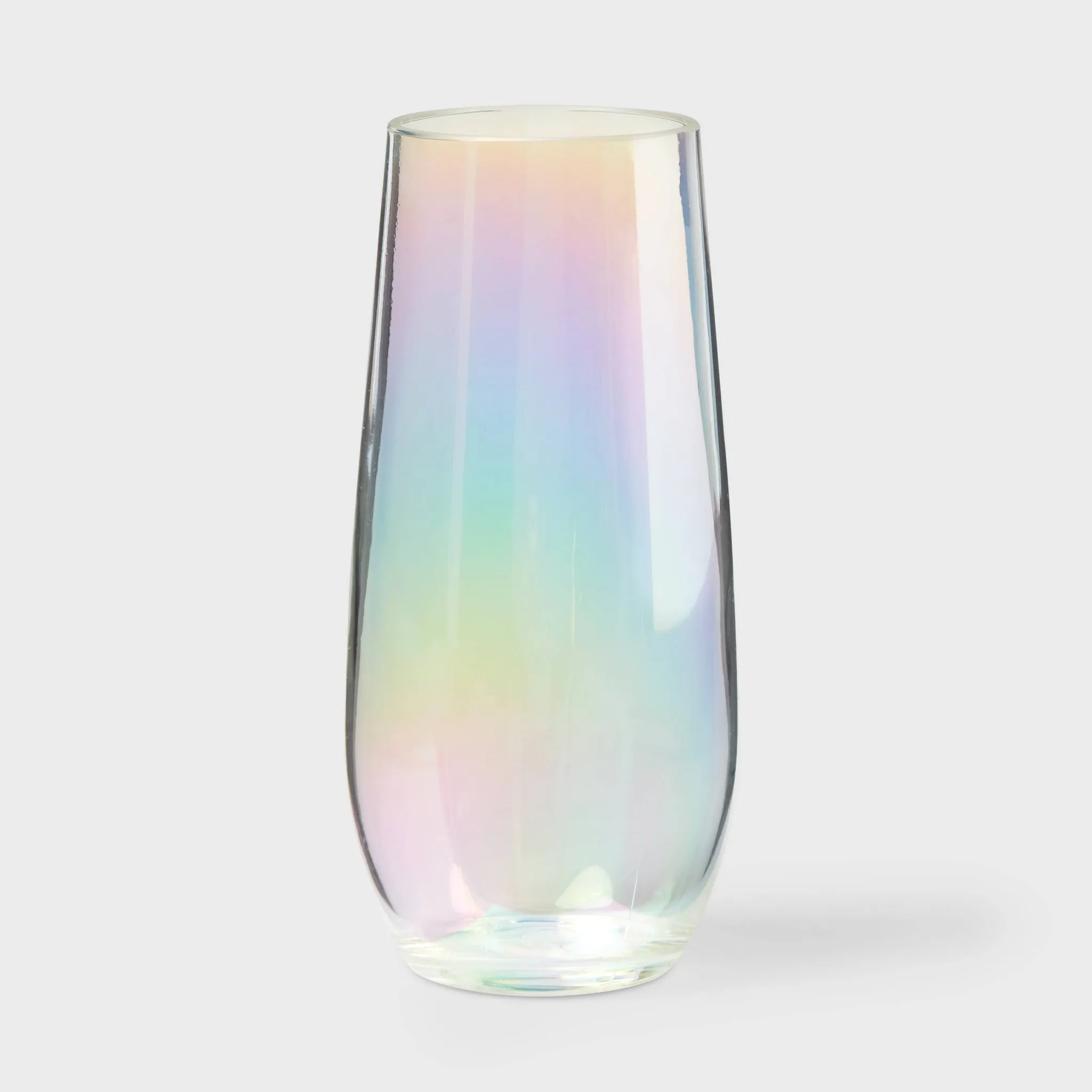 4pk 11 fl oz Stemless Champagne Iridiscent - Kaedas