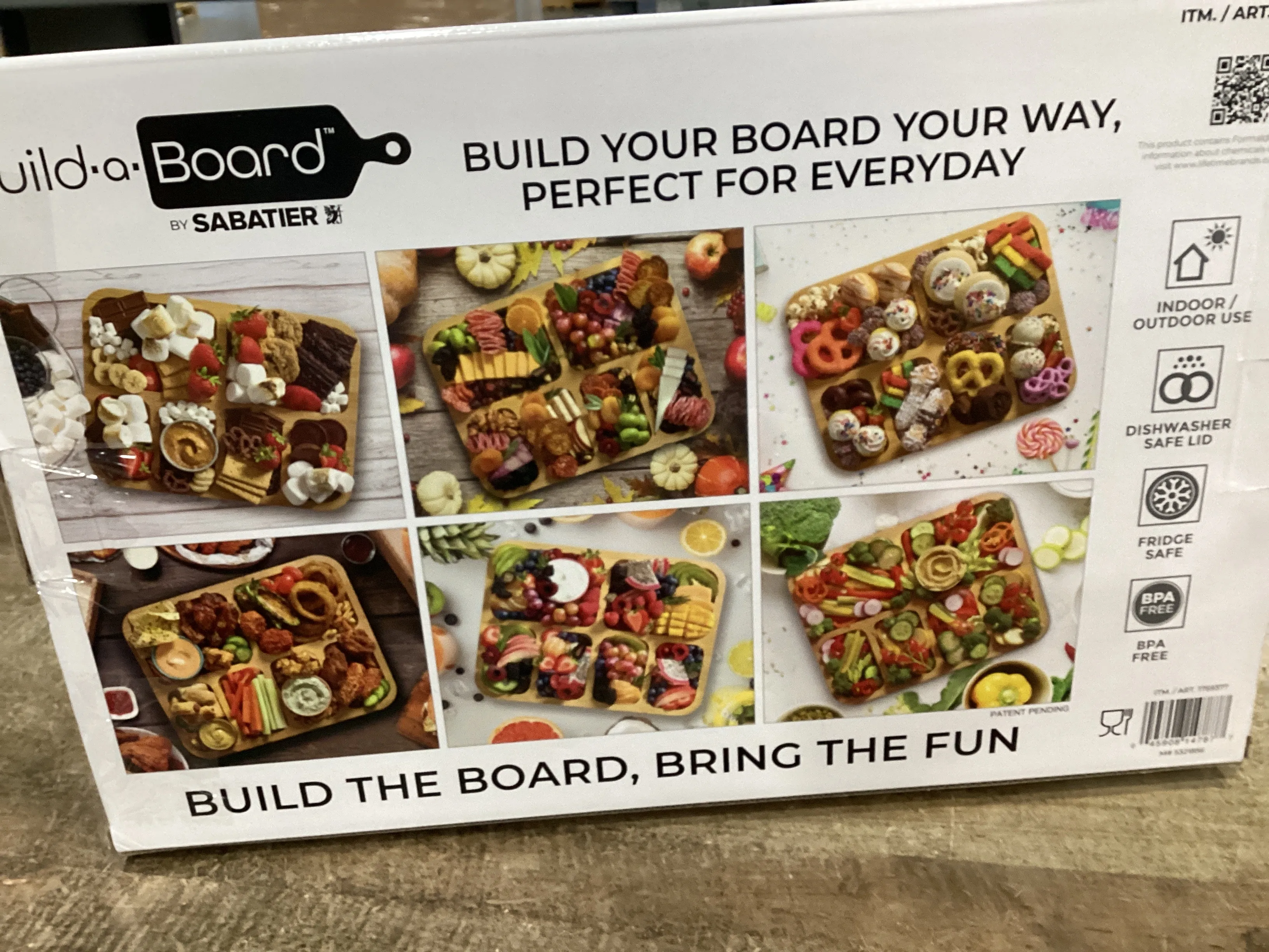 Build A Board Bamboo Serving Board With Locking Lid - 11