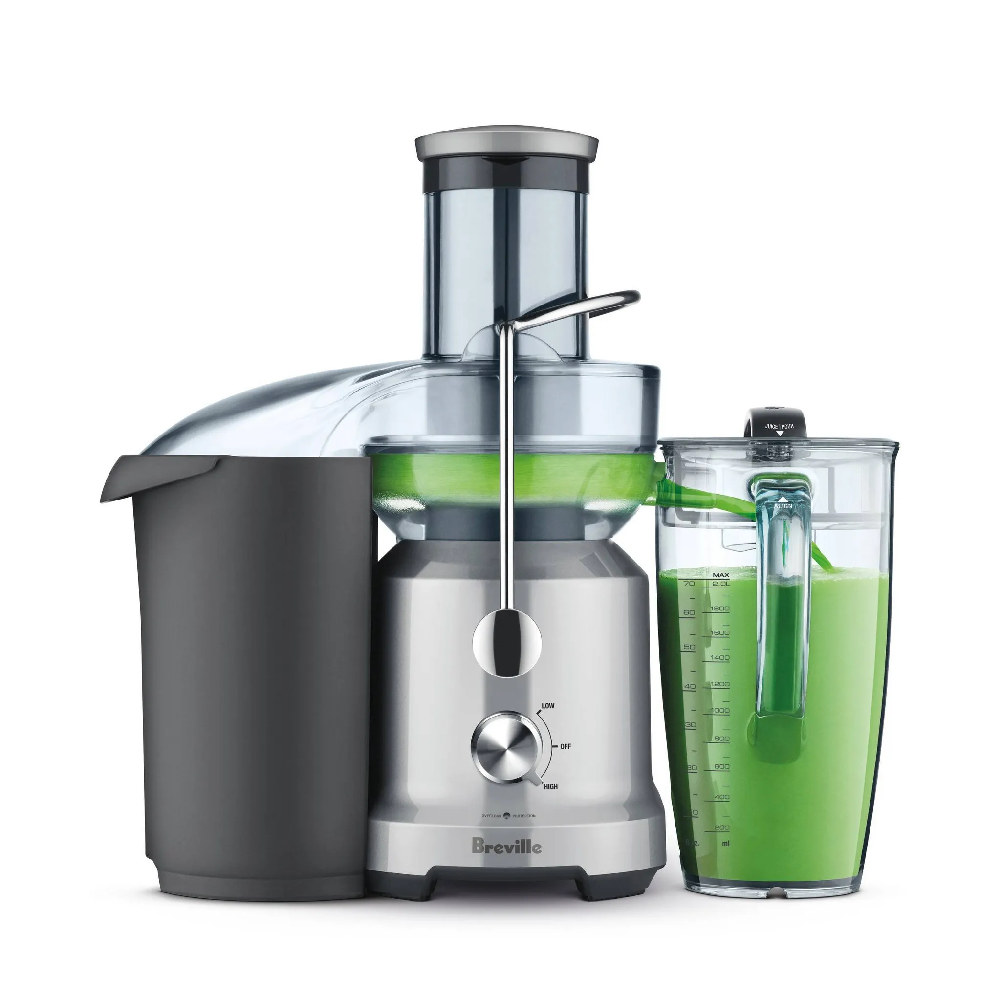 Cold Juice Fountain: 2-Speed Juicer Machine, 850W, Stainless Steel Blades, 3