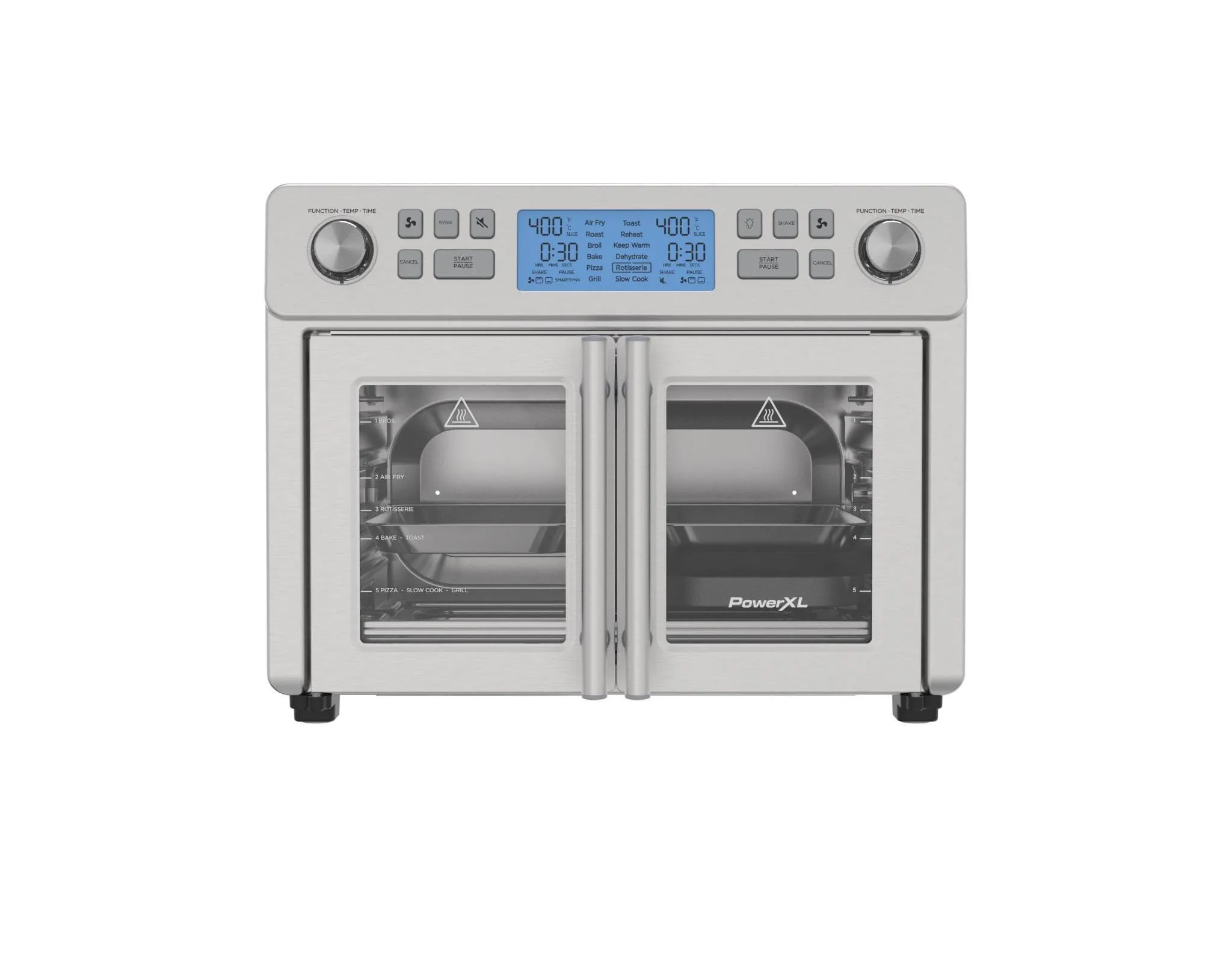 25L SmartSynx Duplex French Door Toaster Oven and Air Fryer - Kaedas