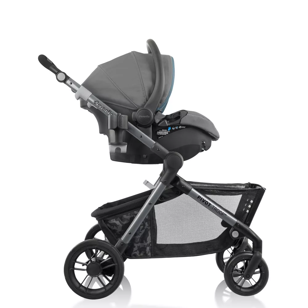Pivot Troop Double Companion Modular Travel System - Bluestone Gray - Kaedas